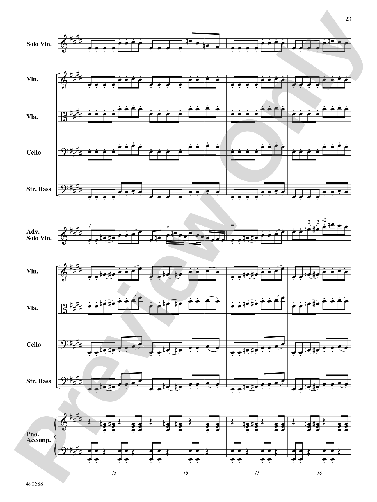 String Thang: String Orchestra Conductor Score & Parts