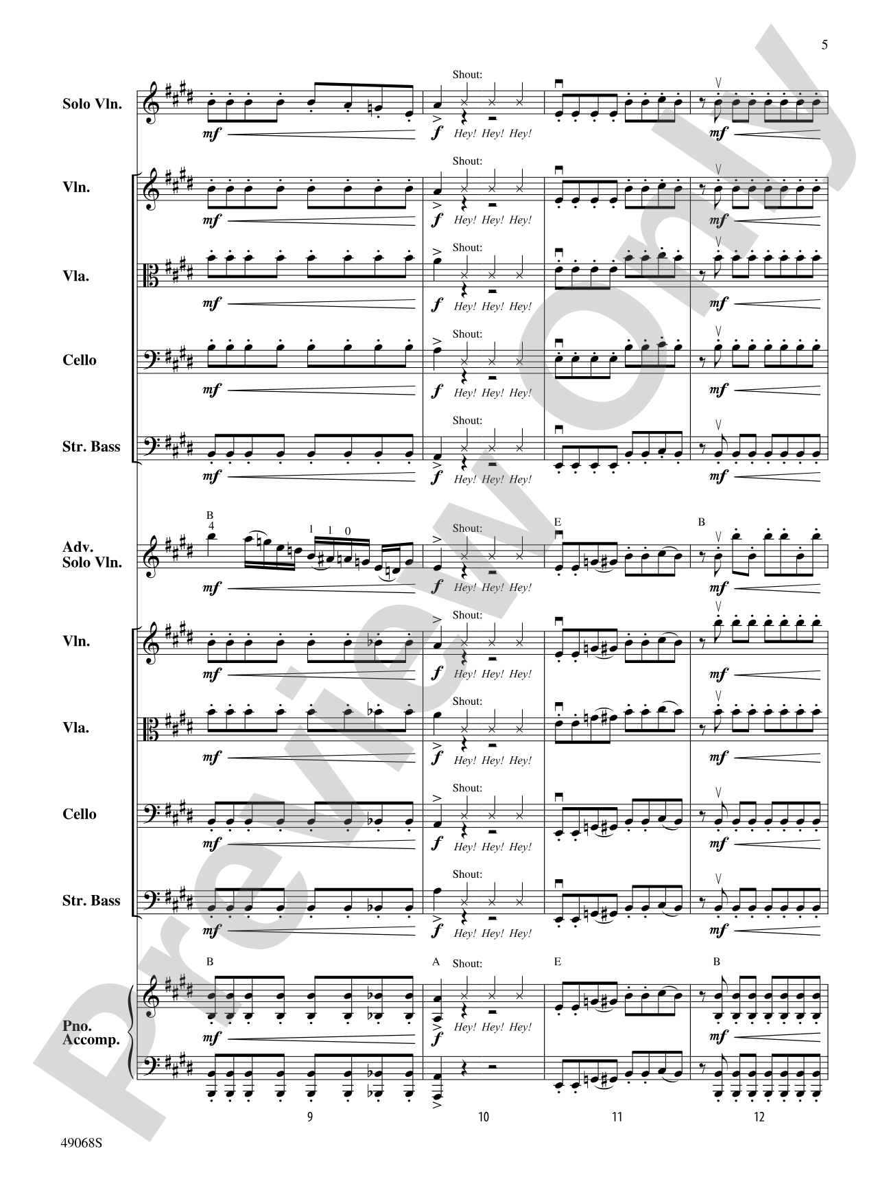 String Thang: String Orchestra Conductor Score & Parts