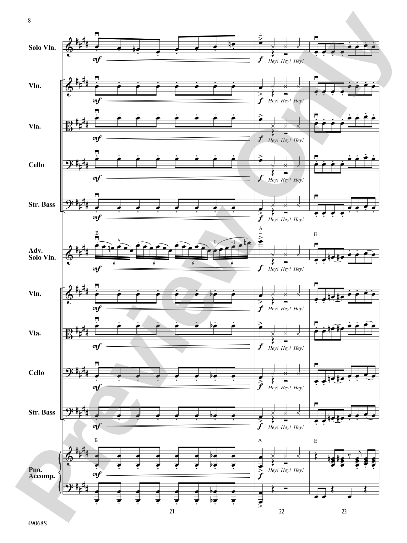 String Thang: String Orchestra Conductor Score & Parts