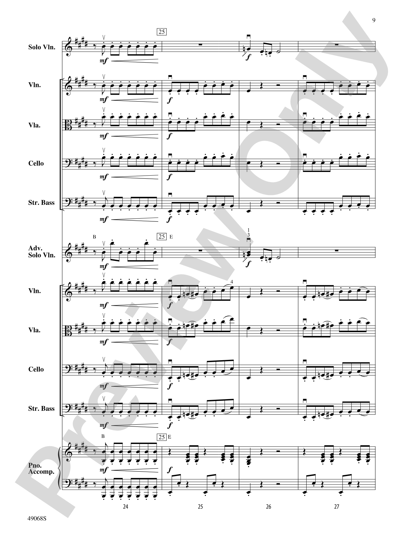 String Thang: String Orchestra Conductor Score & Parts
