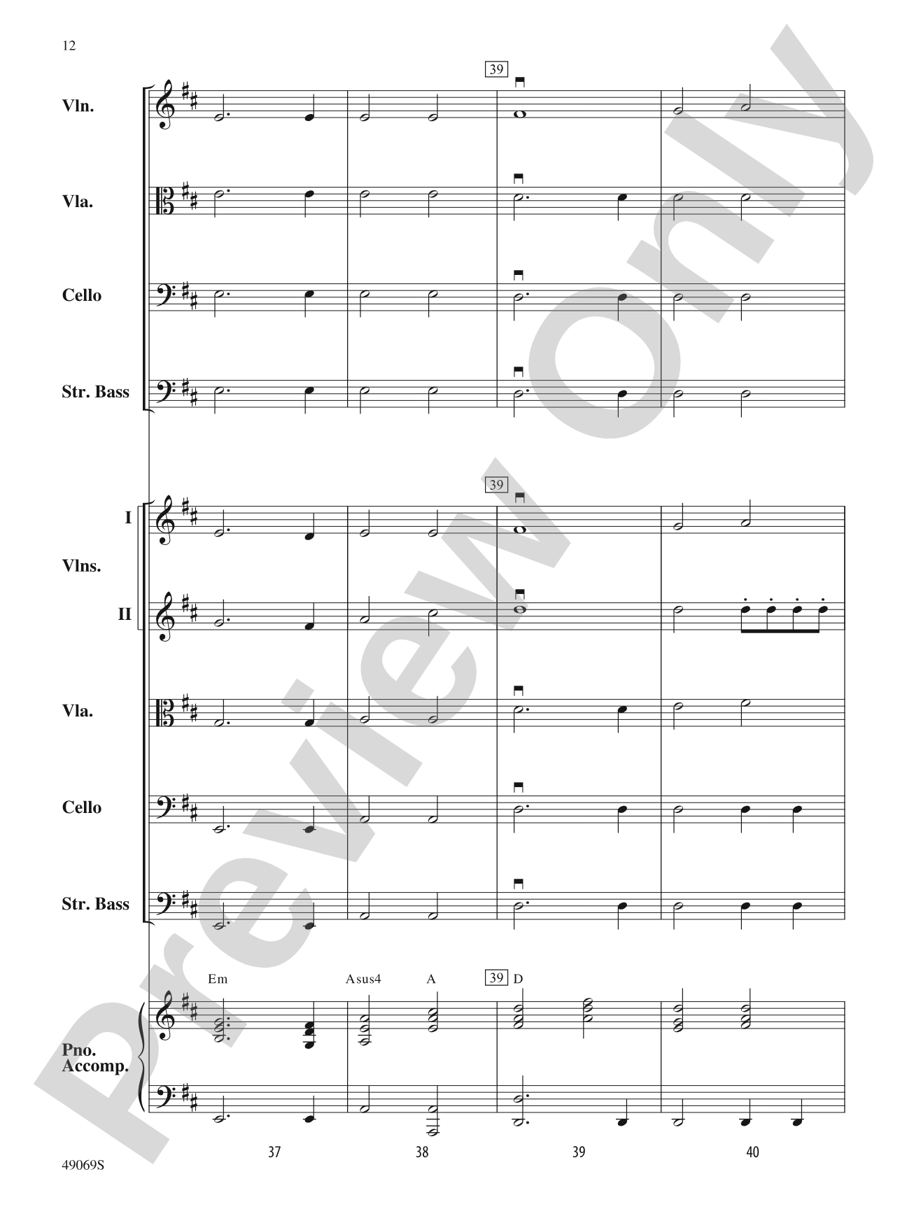 Hunters of Avatar: String Orchestra Conductor Score & Parts
