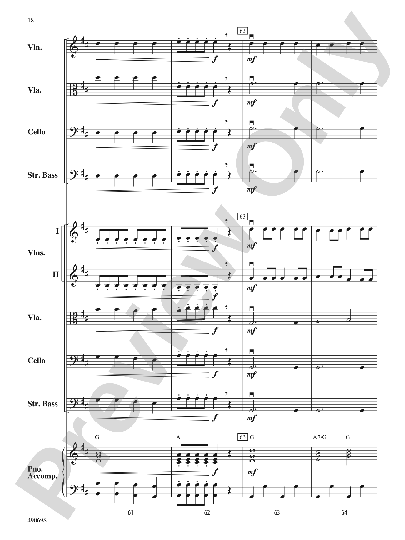 Hunters of Avatar: String Orchestra Conductor Score & Parts
