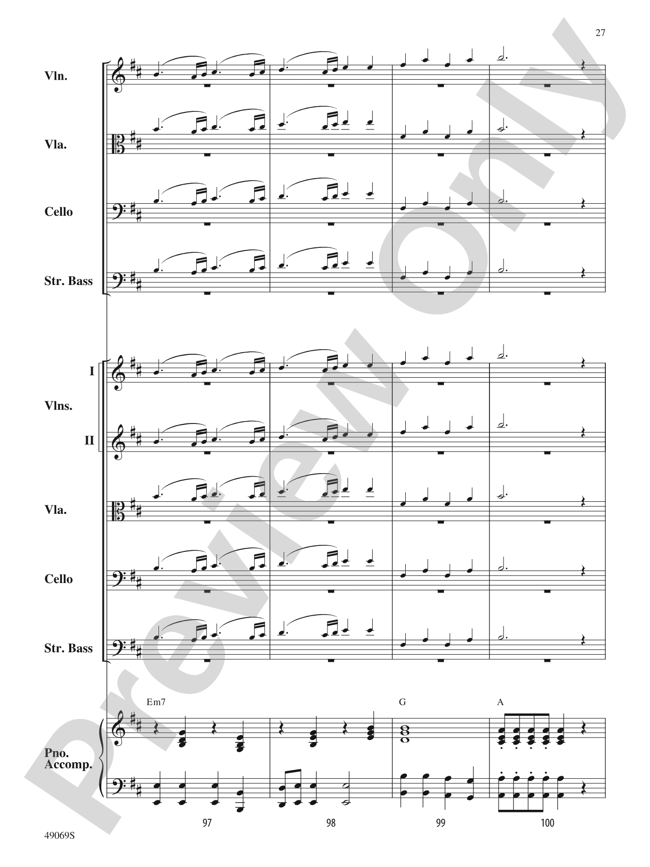 Hunters of Avatar: String Orchestra Conductor Score & Parts