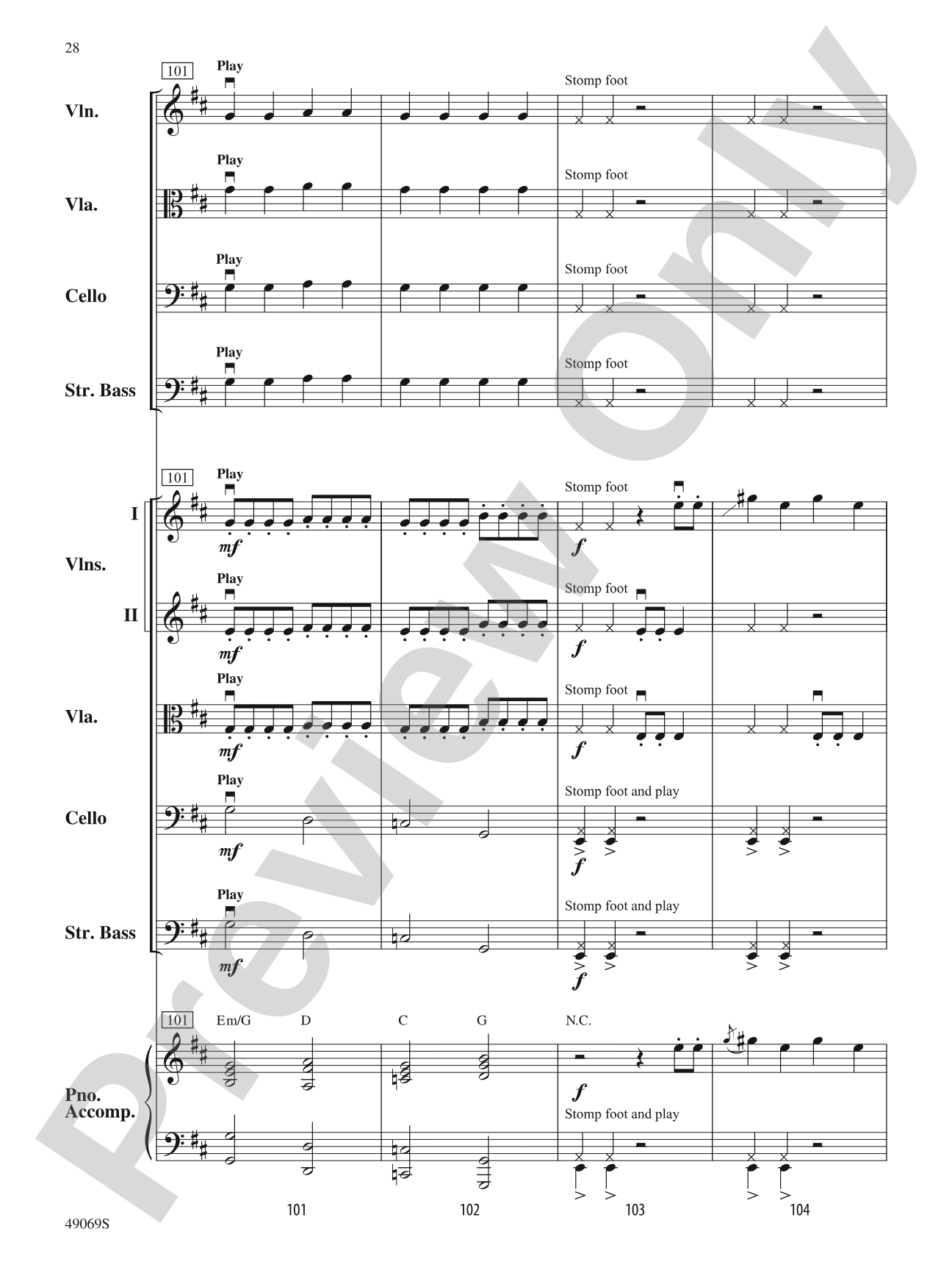 Hunters of Avatar: String Orchestra Conductor Score & Parts