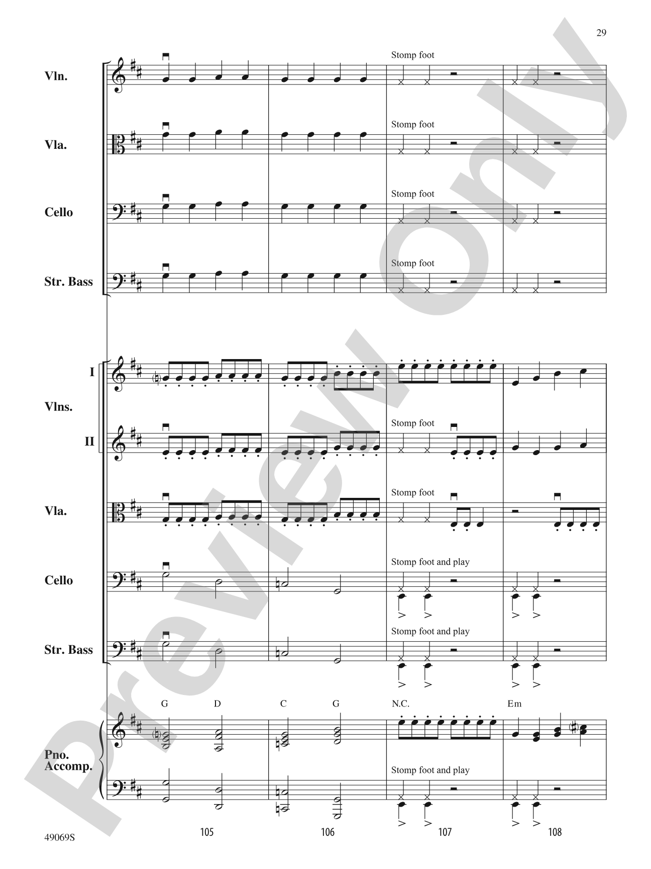 Hunters of Avatar: String Orchestra Conductor Score & Parts