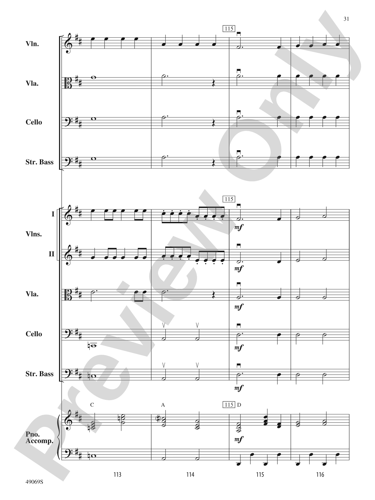 Hunters of Avatar: String Orchestra Conductor Score & Parts