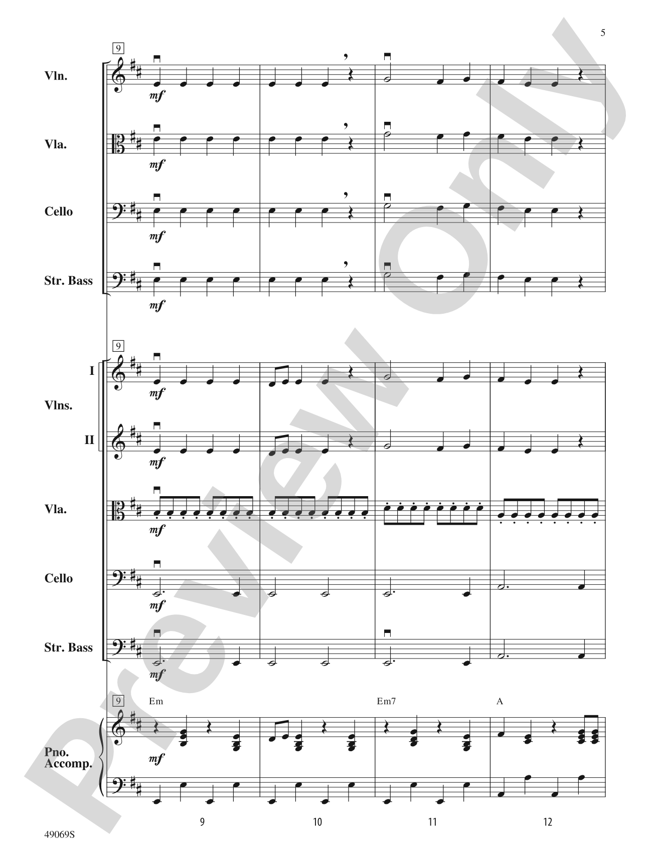 Hunters of Avatar: String Orchestra Conductor Score & Parts