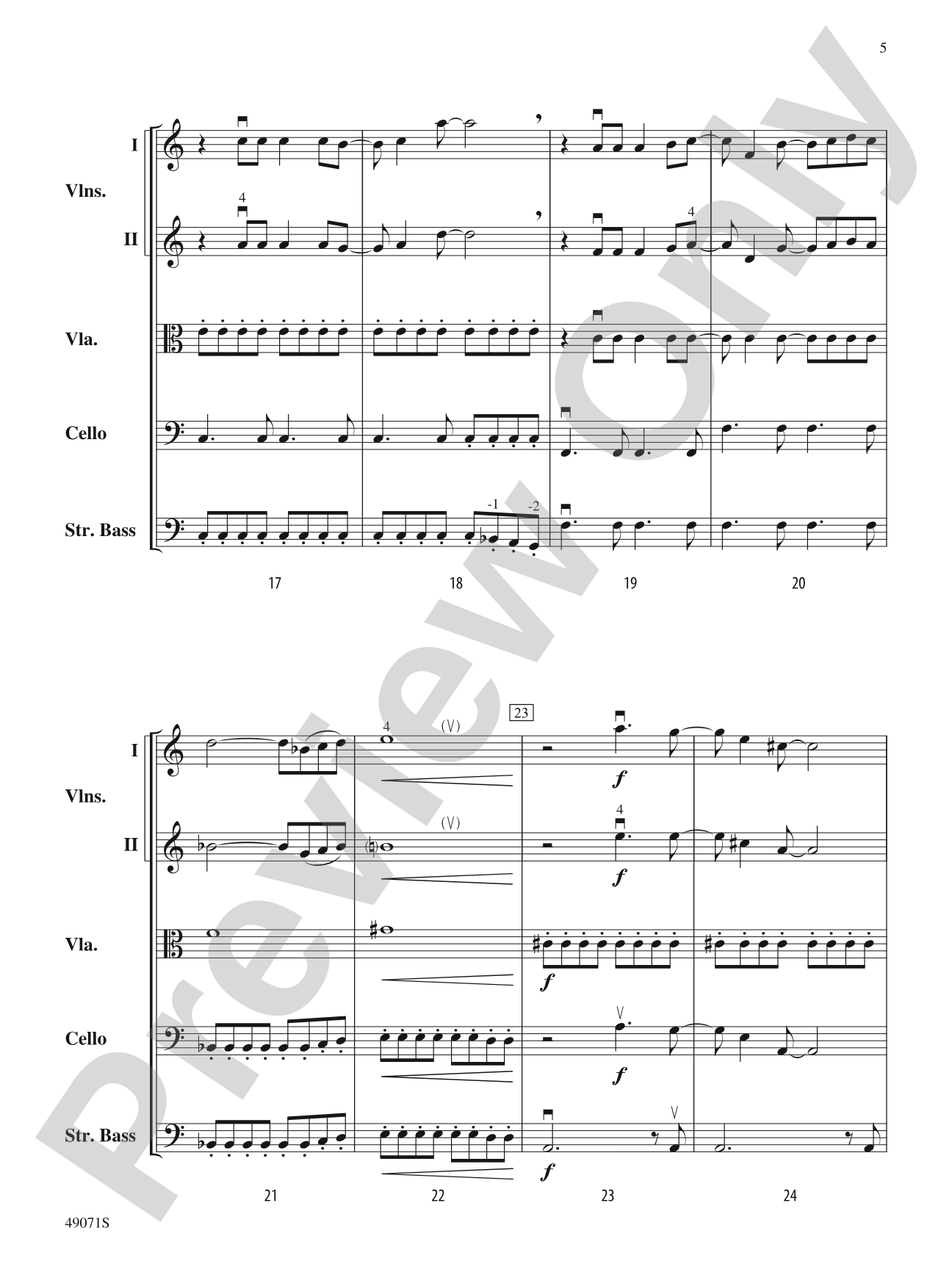 Ride the Wind: String Orchestra Conductor Score & Parts