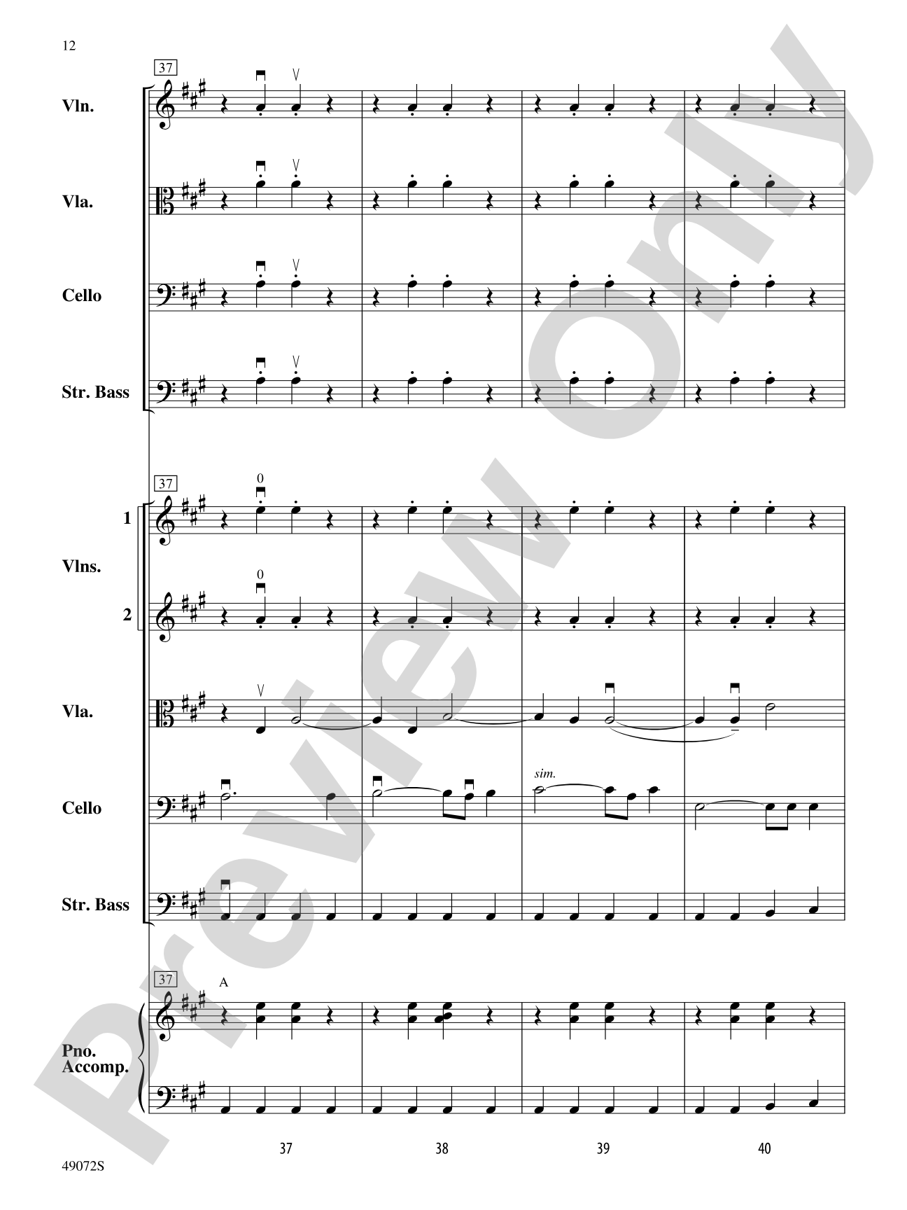 Arizona Sun: String Orchestra Conductor Score & Parts