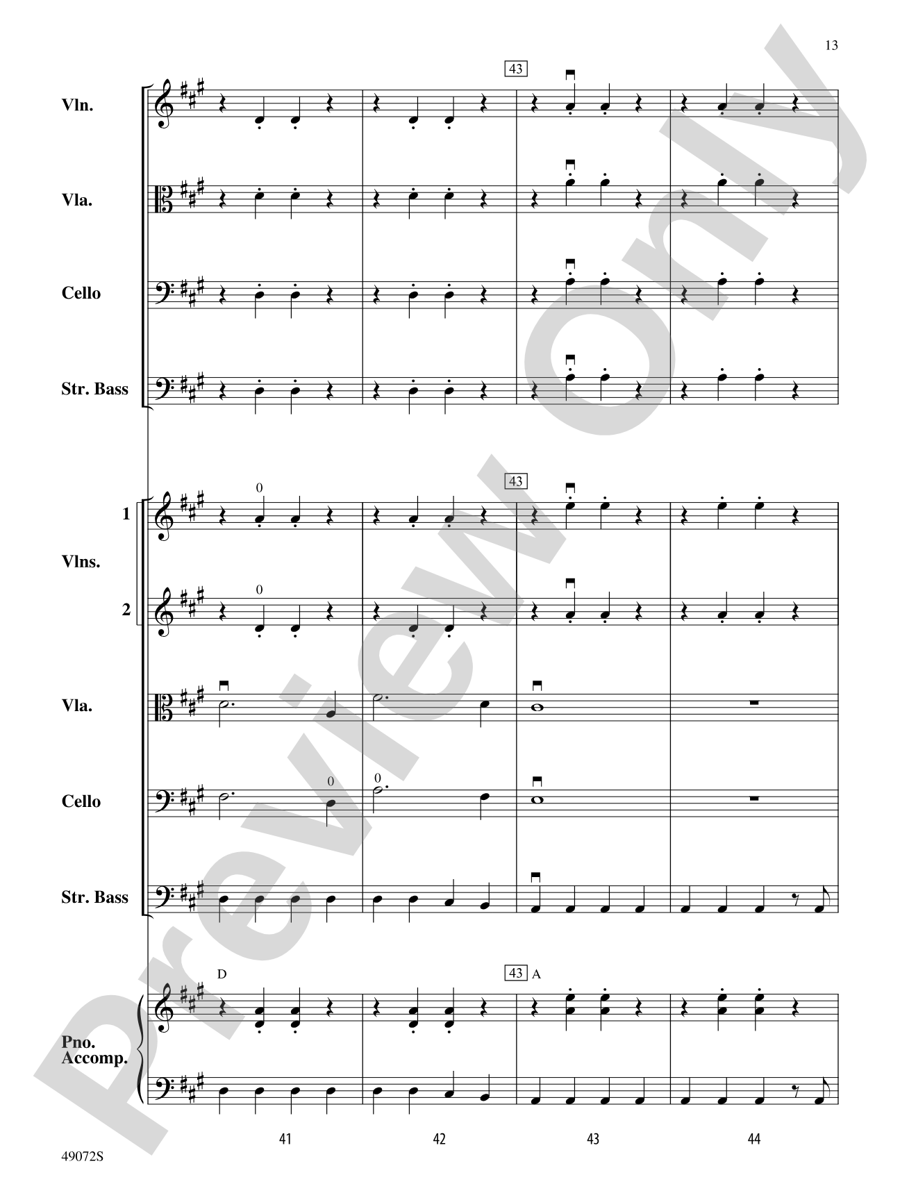 Arizona Sun: String Orchestra Conductor Score & Parts