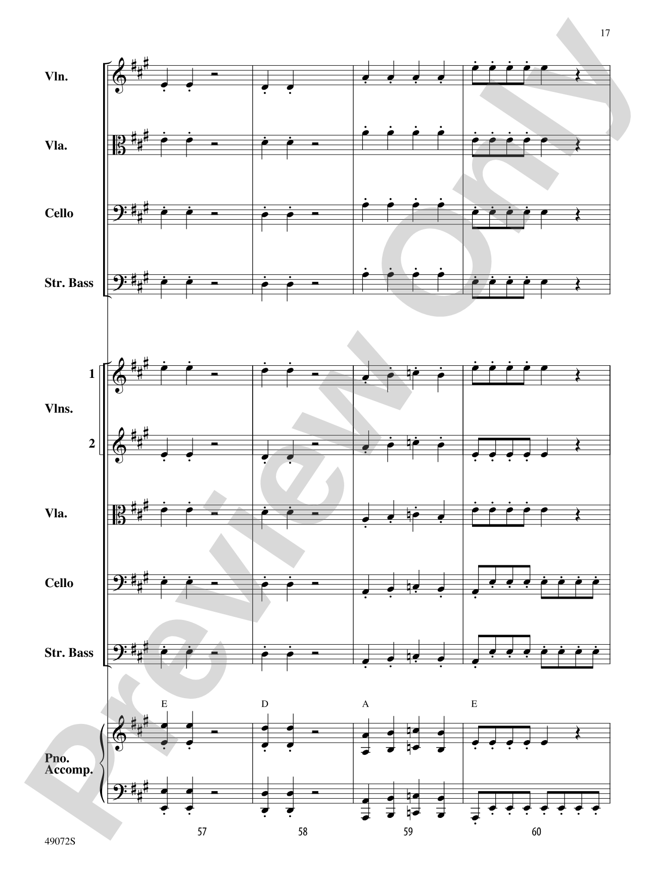 Arizona Sun: String Orchestra Conductor Score & Parts