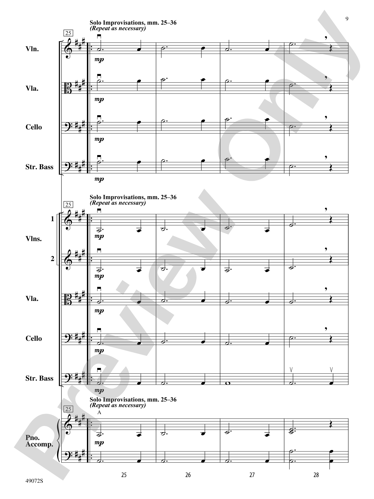 Arizona Sun: String Orchestra Conductor Score & Parts