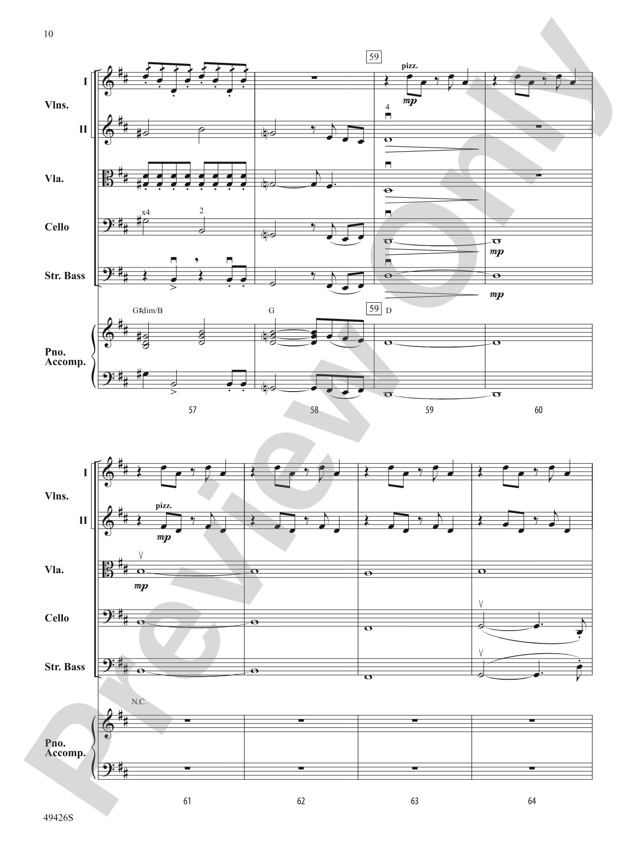 Come Fly with Me: String Orchestra Conductor Score & Parts