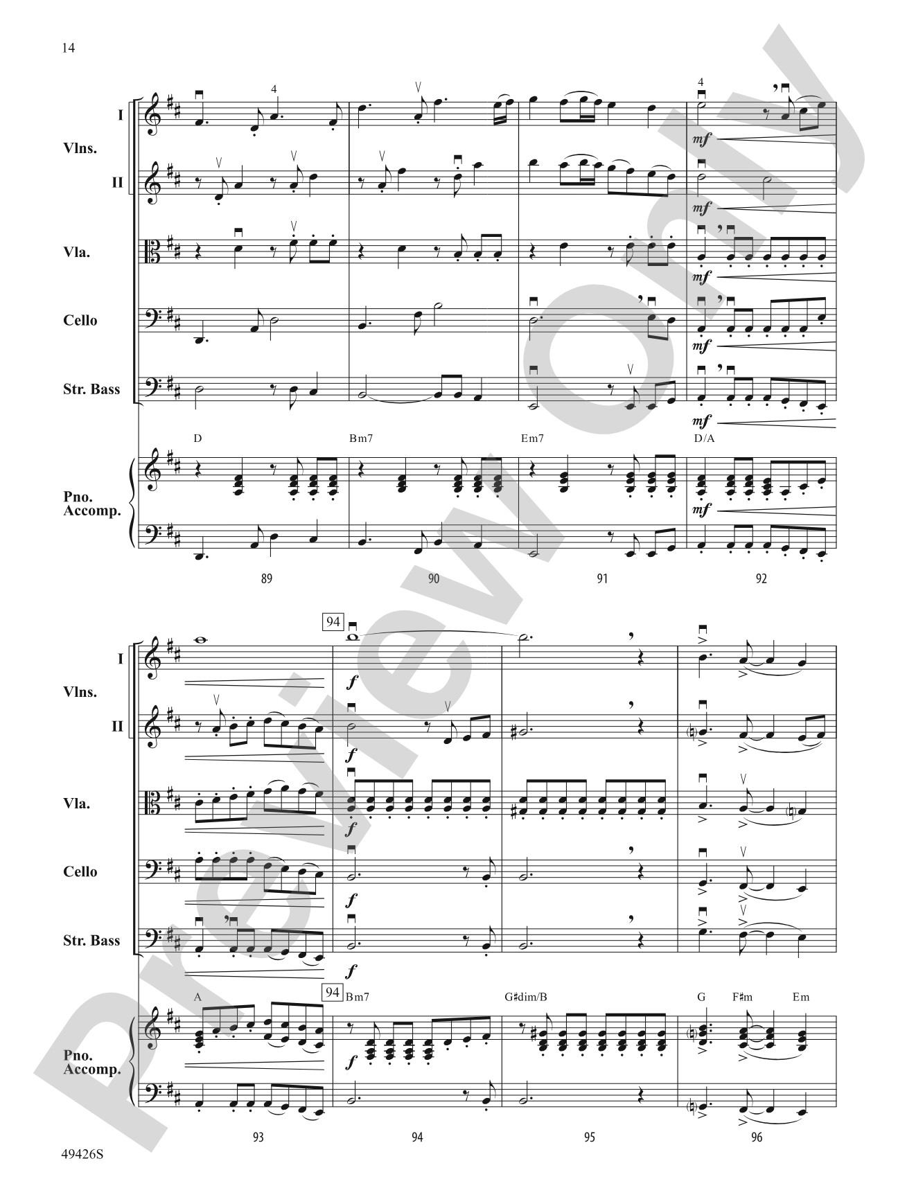 Come Fly with Me: String Orchestra Conductor Score & Parts