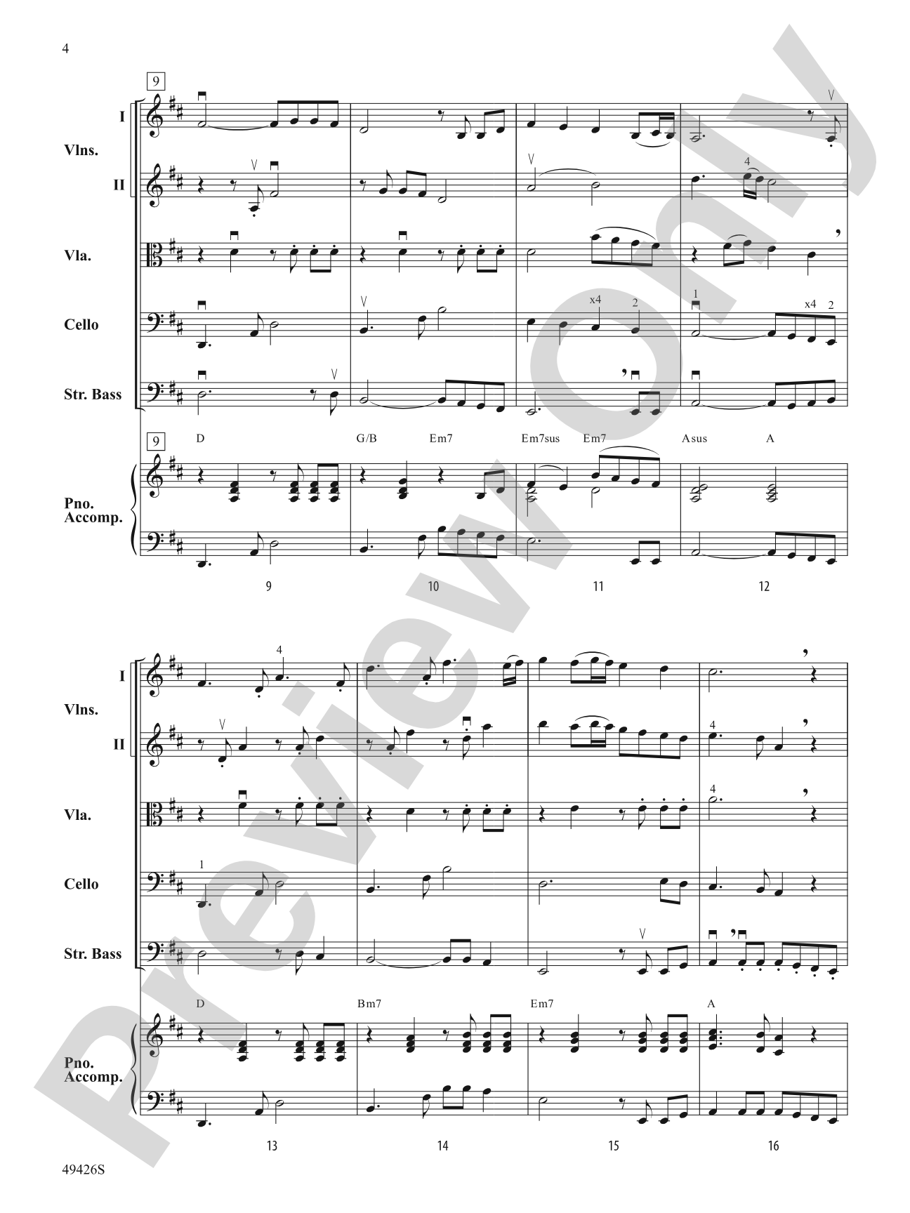 Come Fly with Me: String Orchestra Conductor Score & Parts