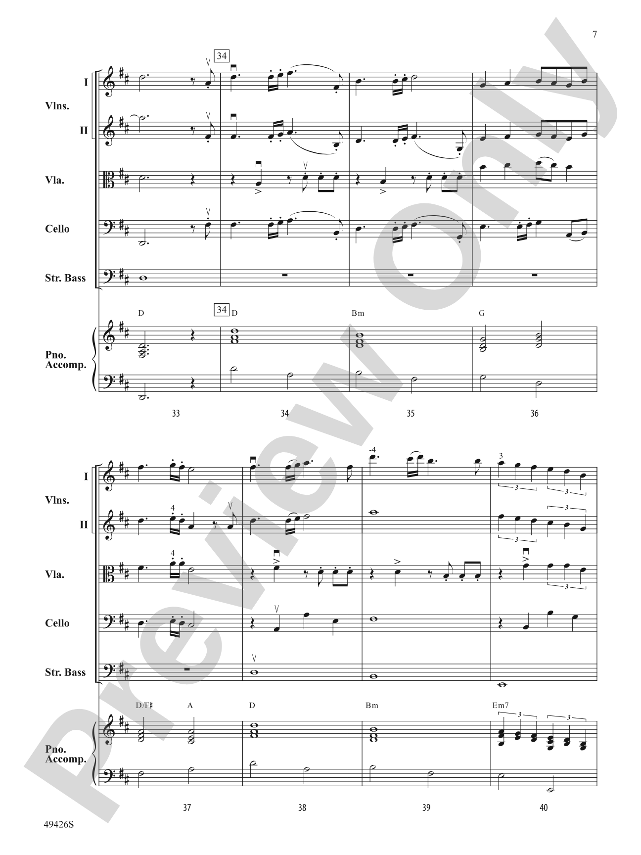 Come Fly with Me: String Orchestra Conductor Score & Parts