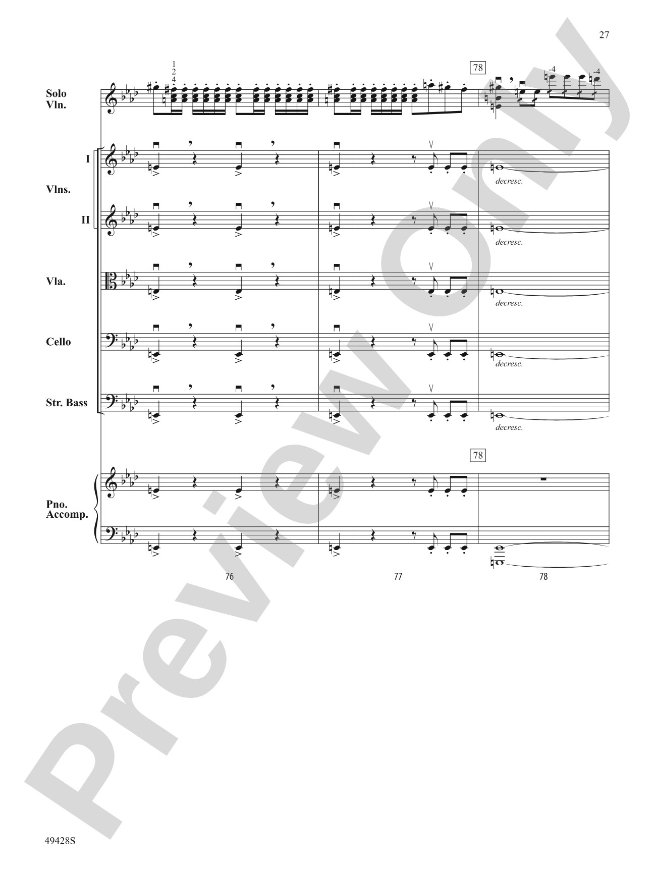 Vivaldi Rocks: String Orchestra Conductor Score & Parts