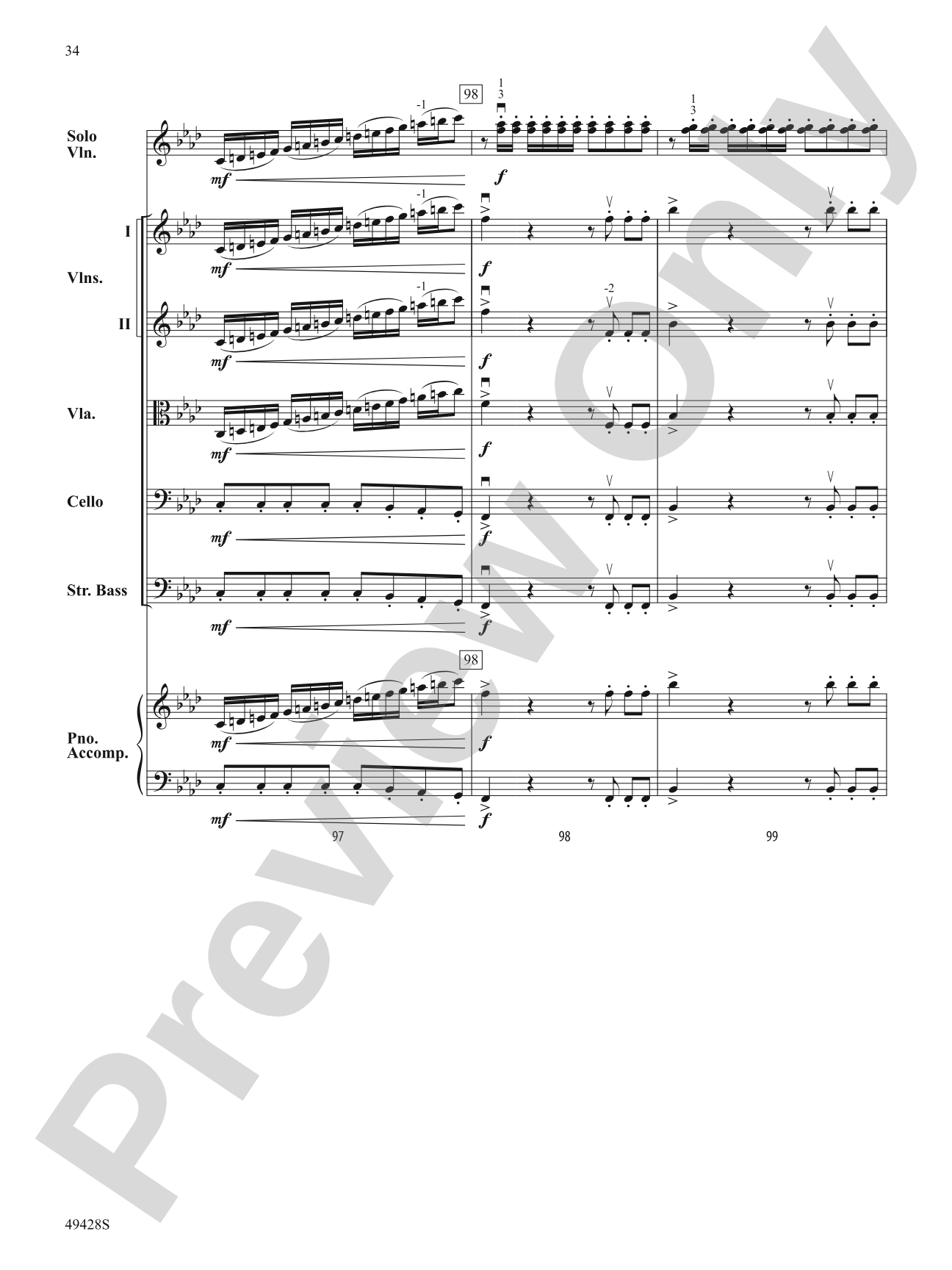 Vivaldi Rocks: String Orchestra Conductor Score & Parts
