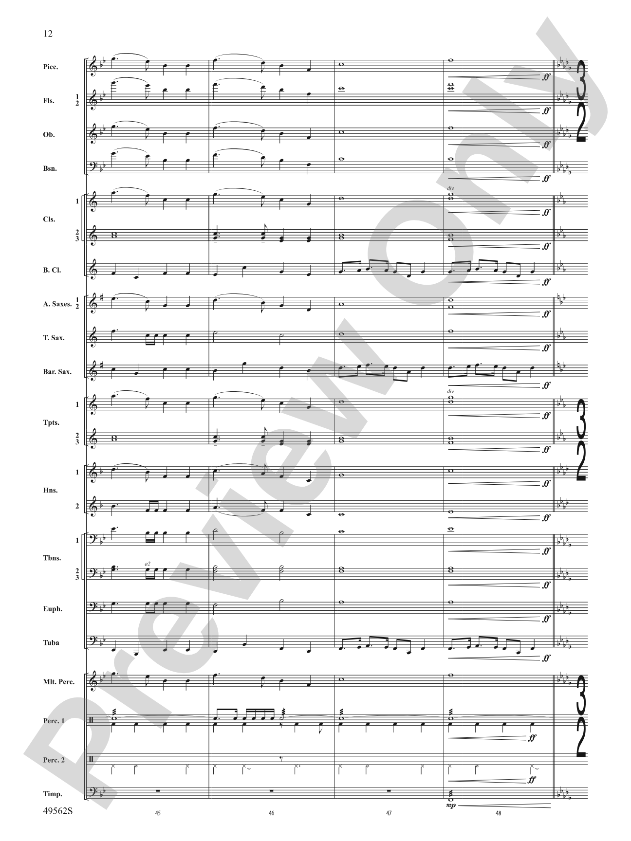 Proudly They Served: Concert Band Conductor Score & Parts