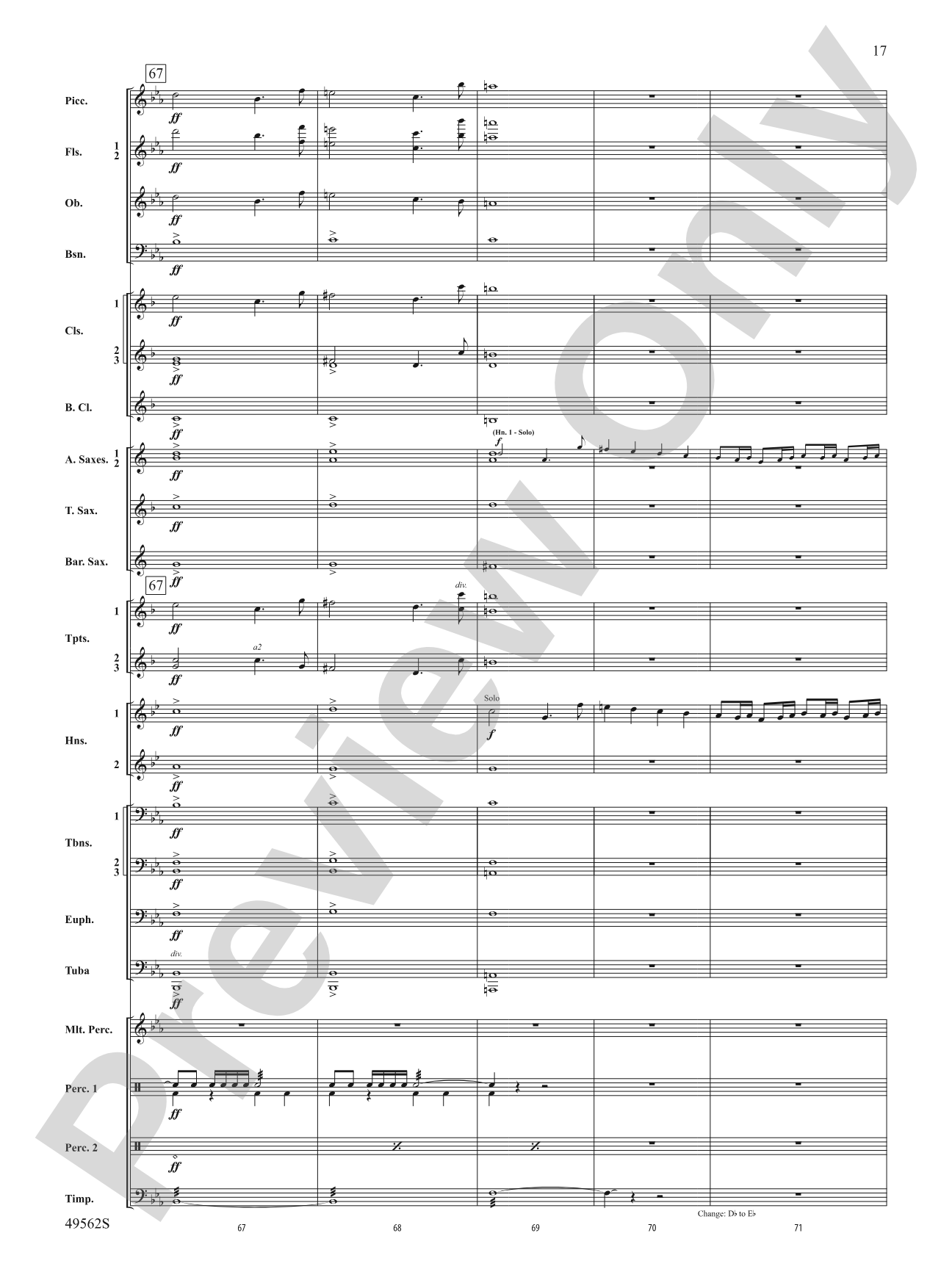 Proudly They Served: Concert Band Conductor Score & Parts