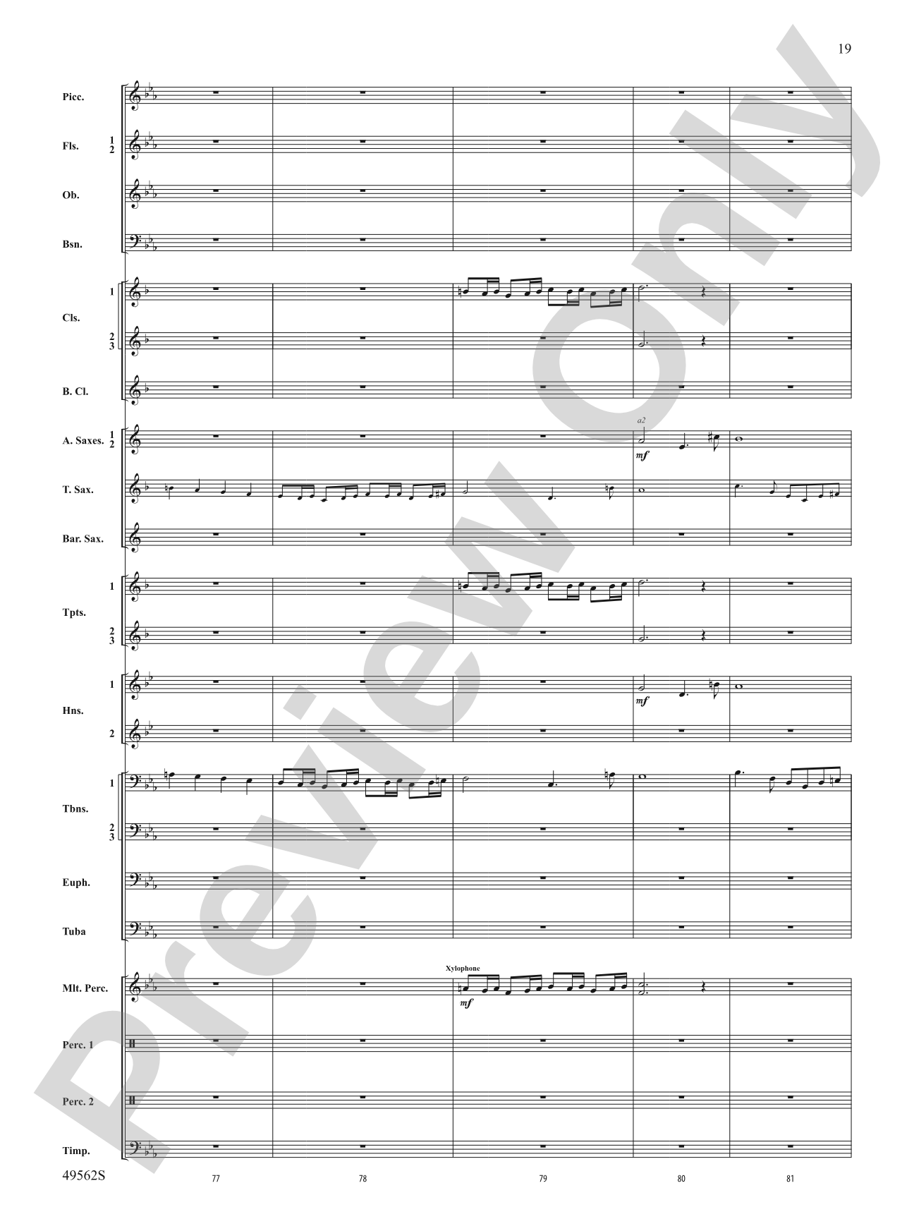 Proudly They Served: Concert Band Conductor Score & Parts