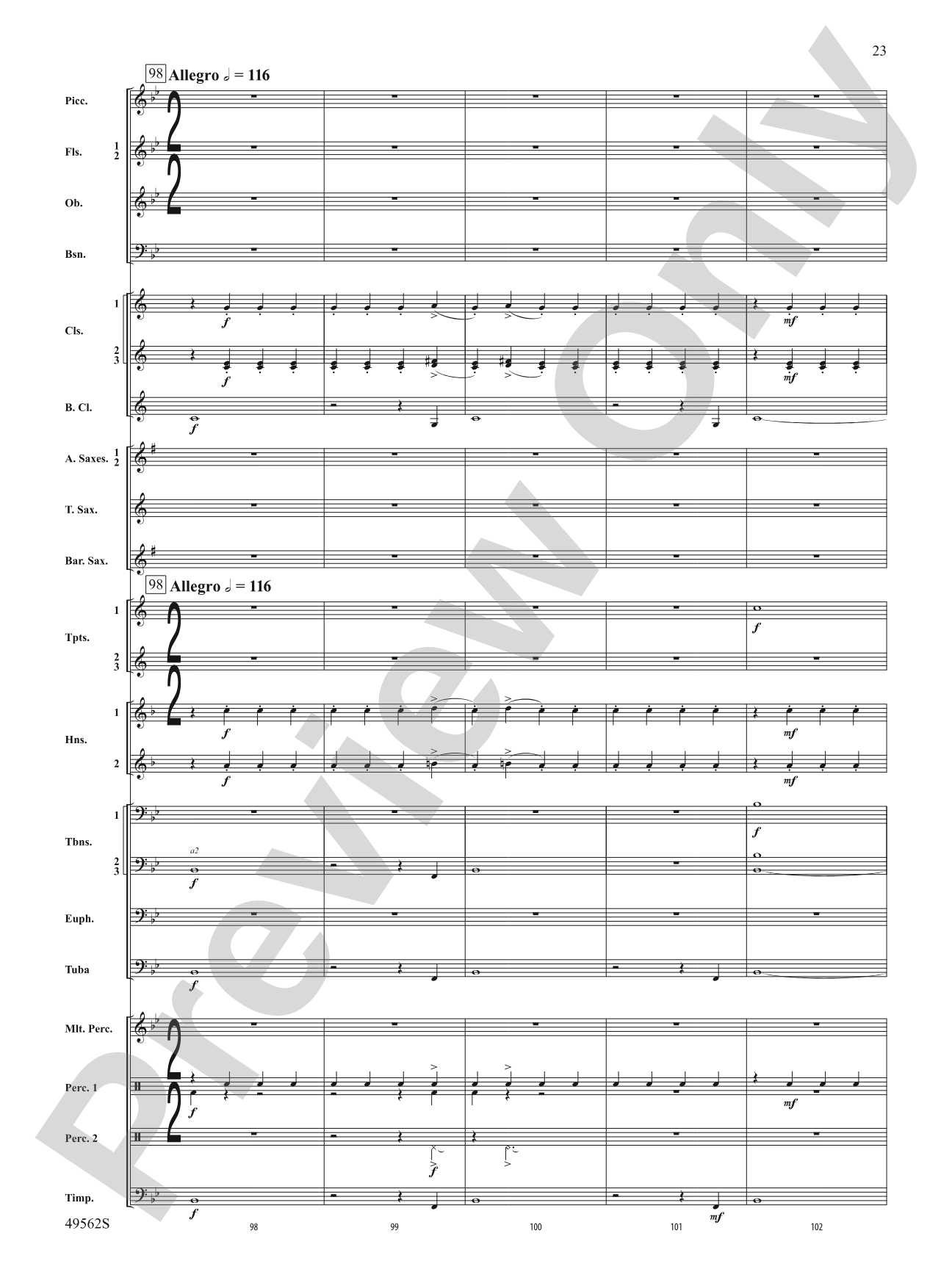 Proudly They Served: Concert Band Conductor Score & Parts