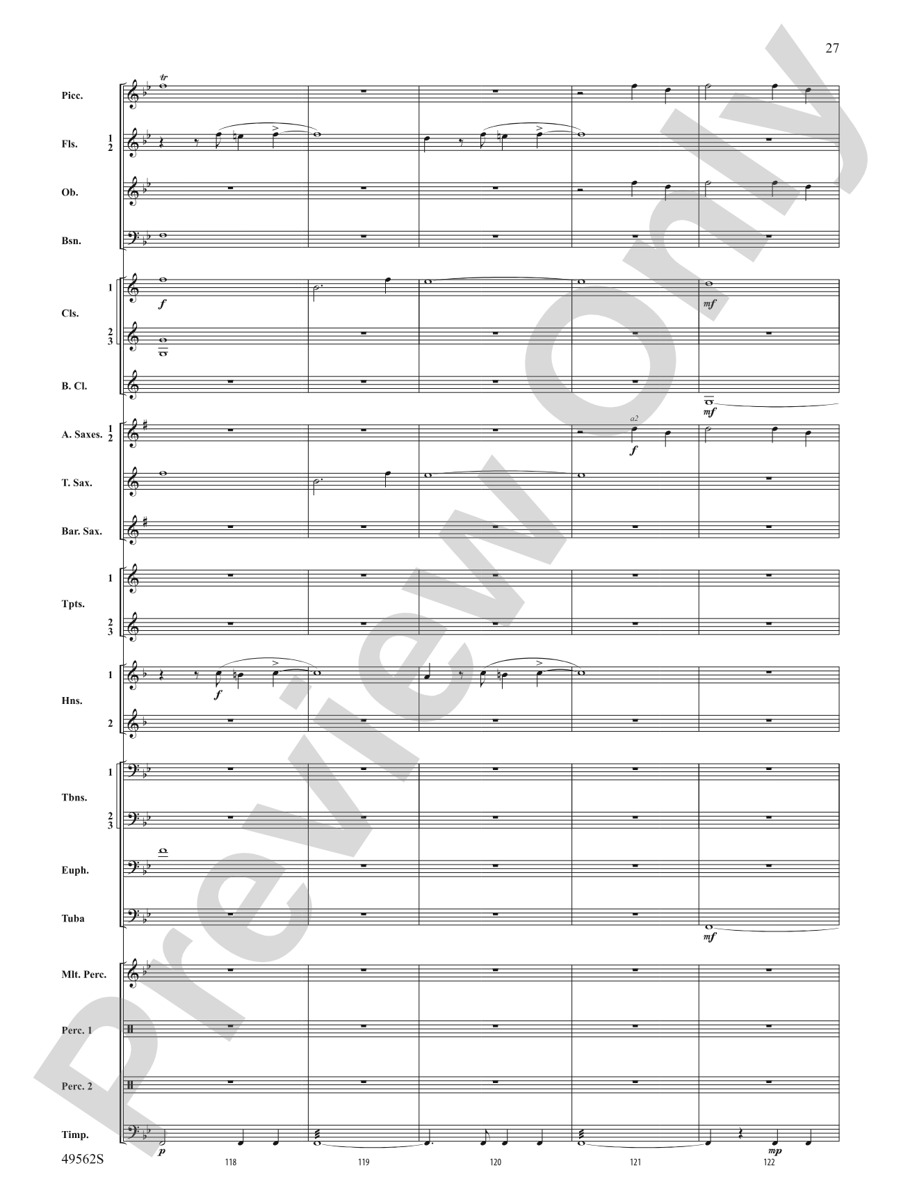 Proudly They Served: Concert Band Conductor Score & Parts