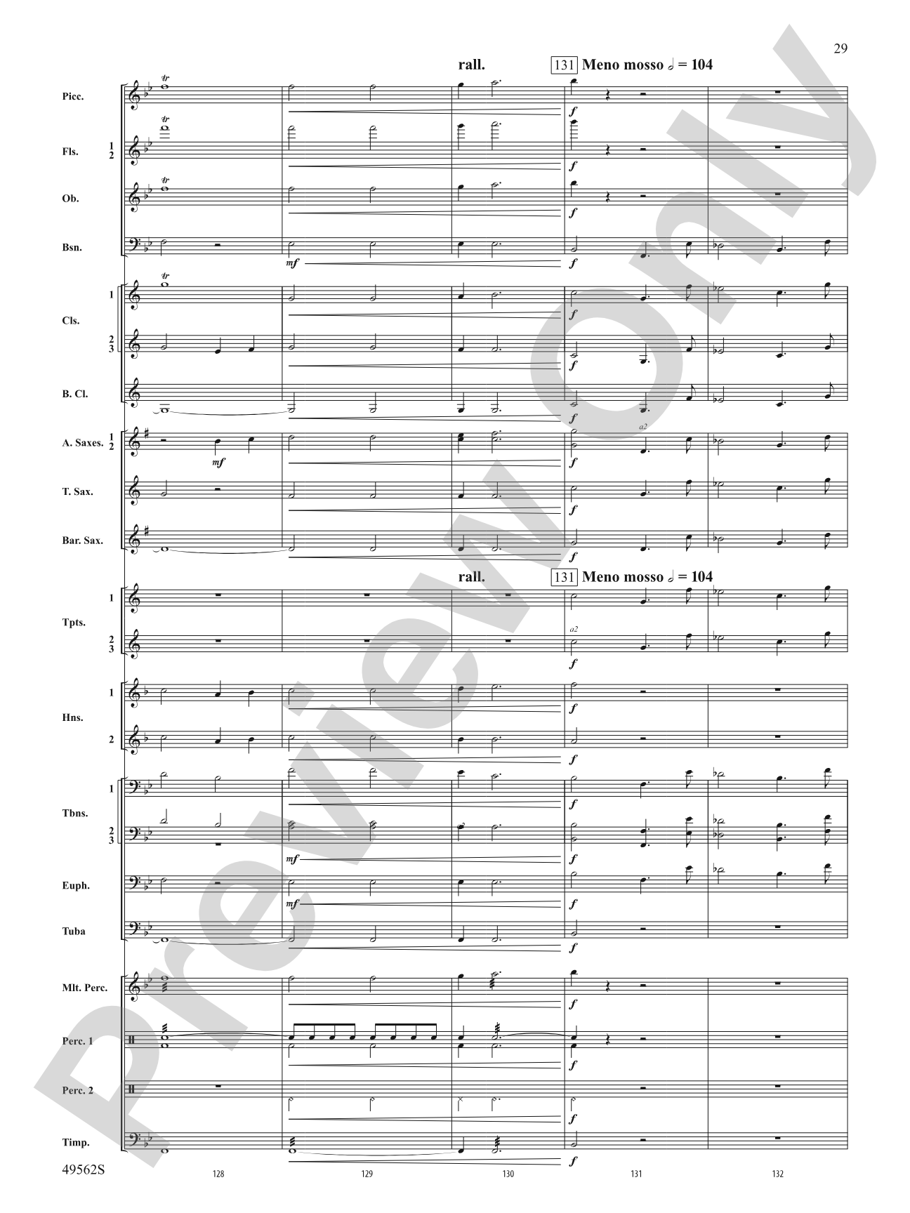 Proudly They Served: Concert Band Conductor Score & Parts