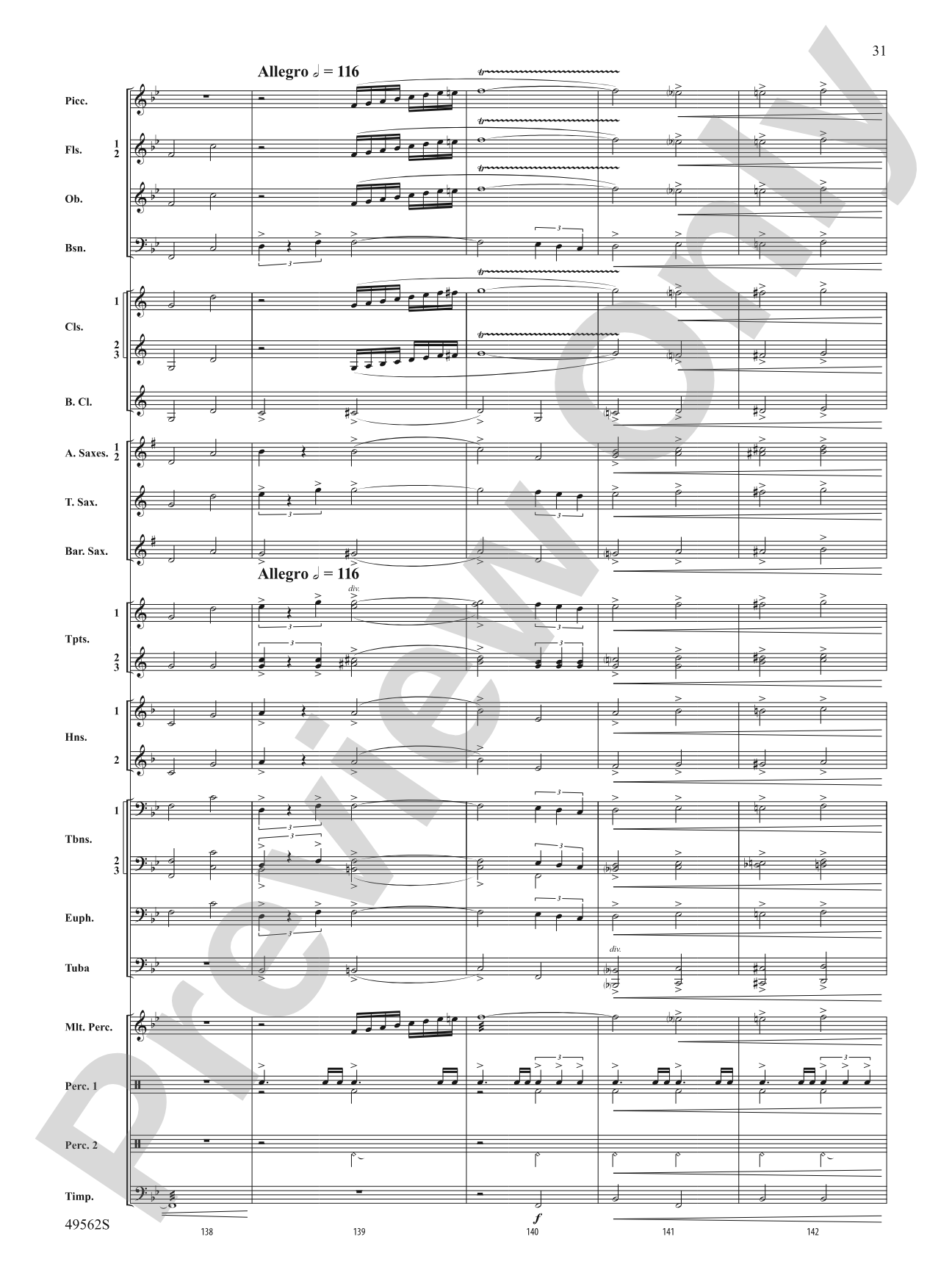 Proudly They Served: Concert Band Conductor Score & Parts