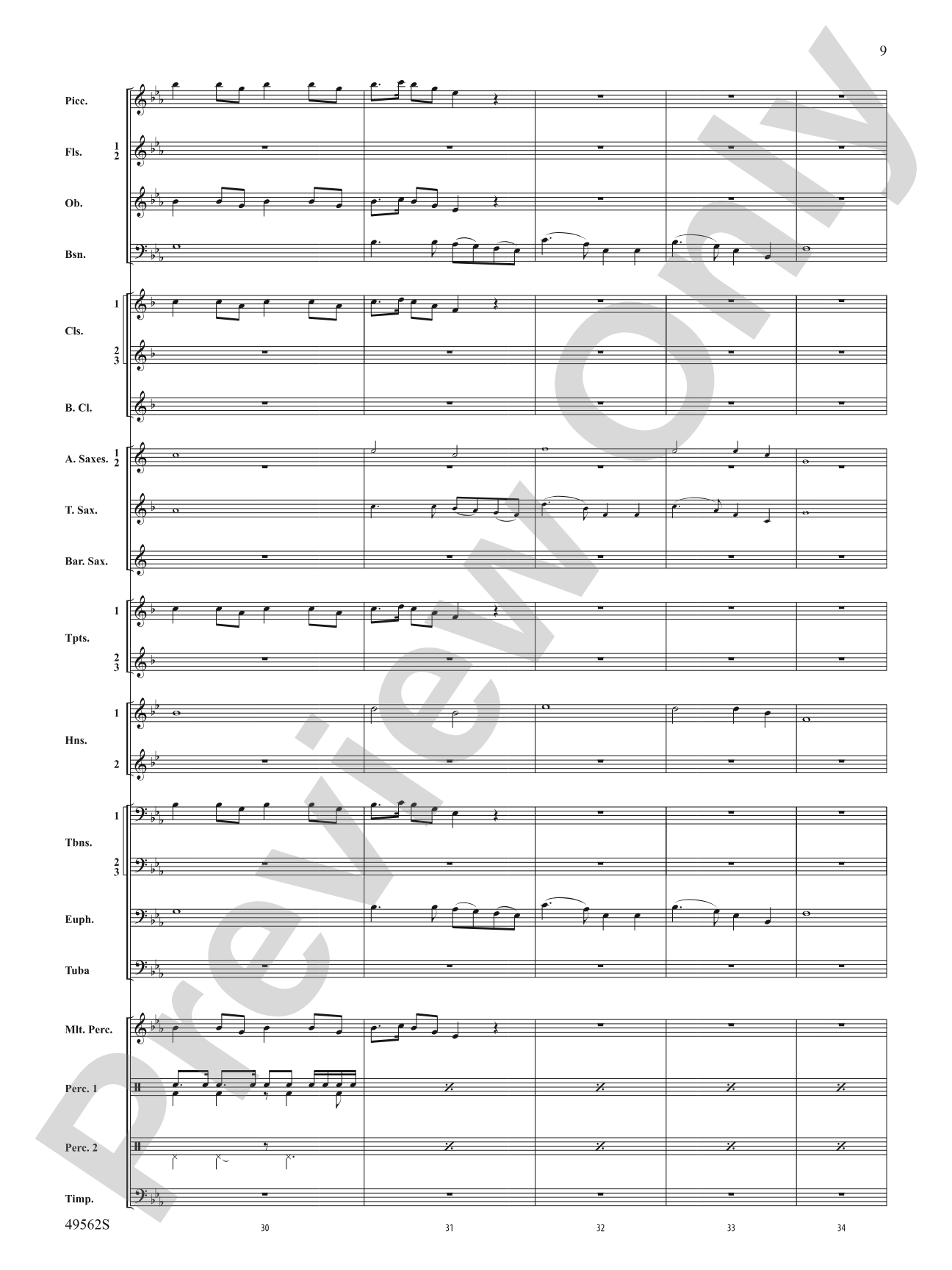 Proudly They Served: Concert Band Conductor Score & Parts