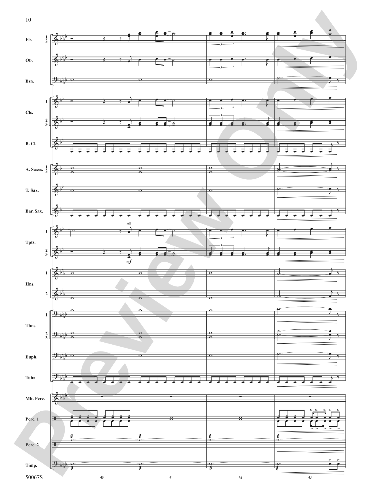 David Bowie: The Hits: Concert Band Conductor Score & Parts
