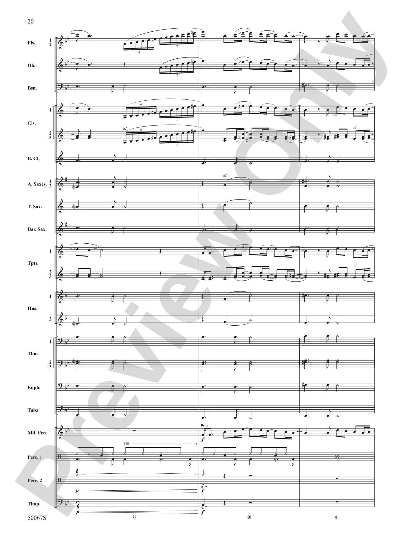 David Bowie: The Hits: Concert Band Conductor Score & Parts