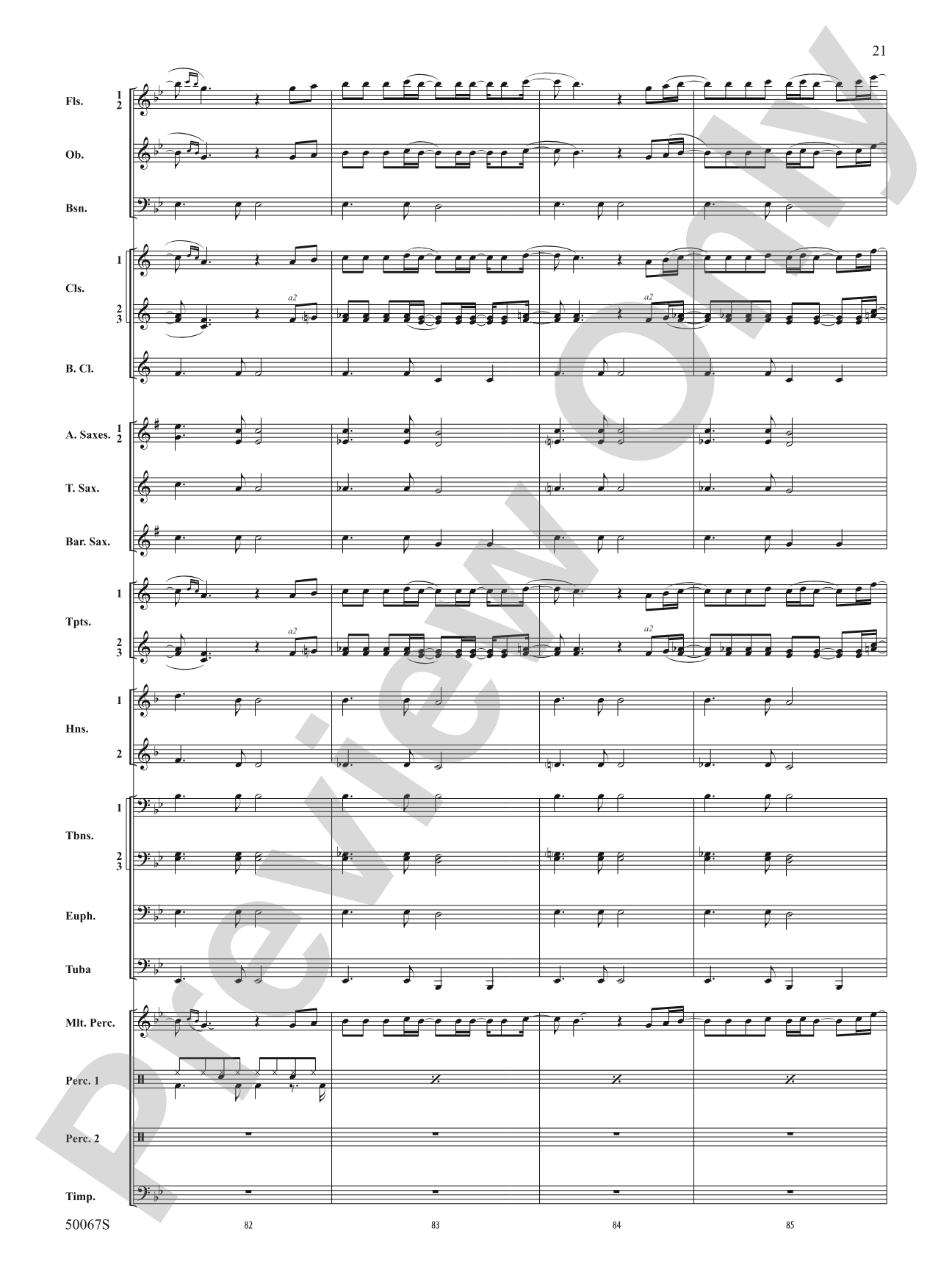 David Bowie: The Hits: Concert Band Conductor Score & Parts