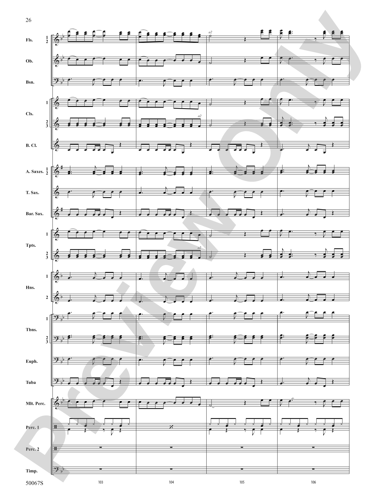 David Bowie: The Hits: Concert Band Conductor Score & Parts