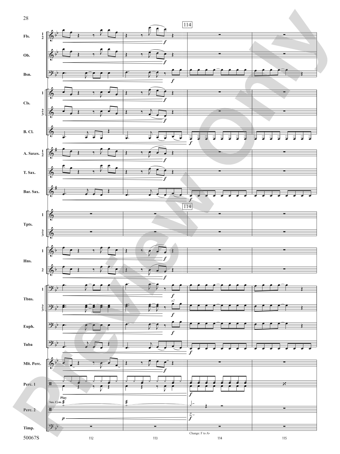 David Bowie: The Hits: Concert Band Conductor Score & Parts