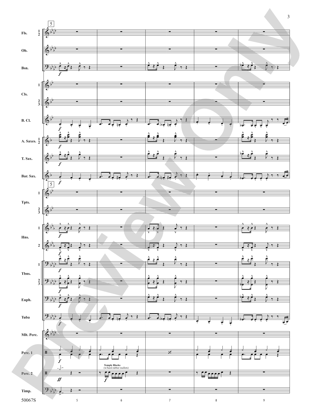 David Bowie: The Hits: Concert Band Conductor Score & Parts