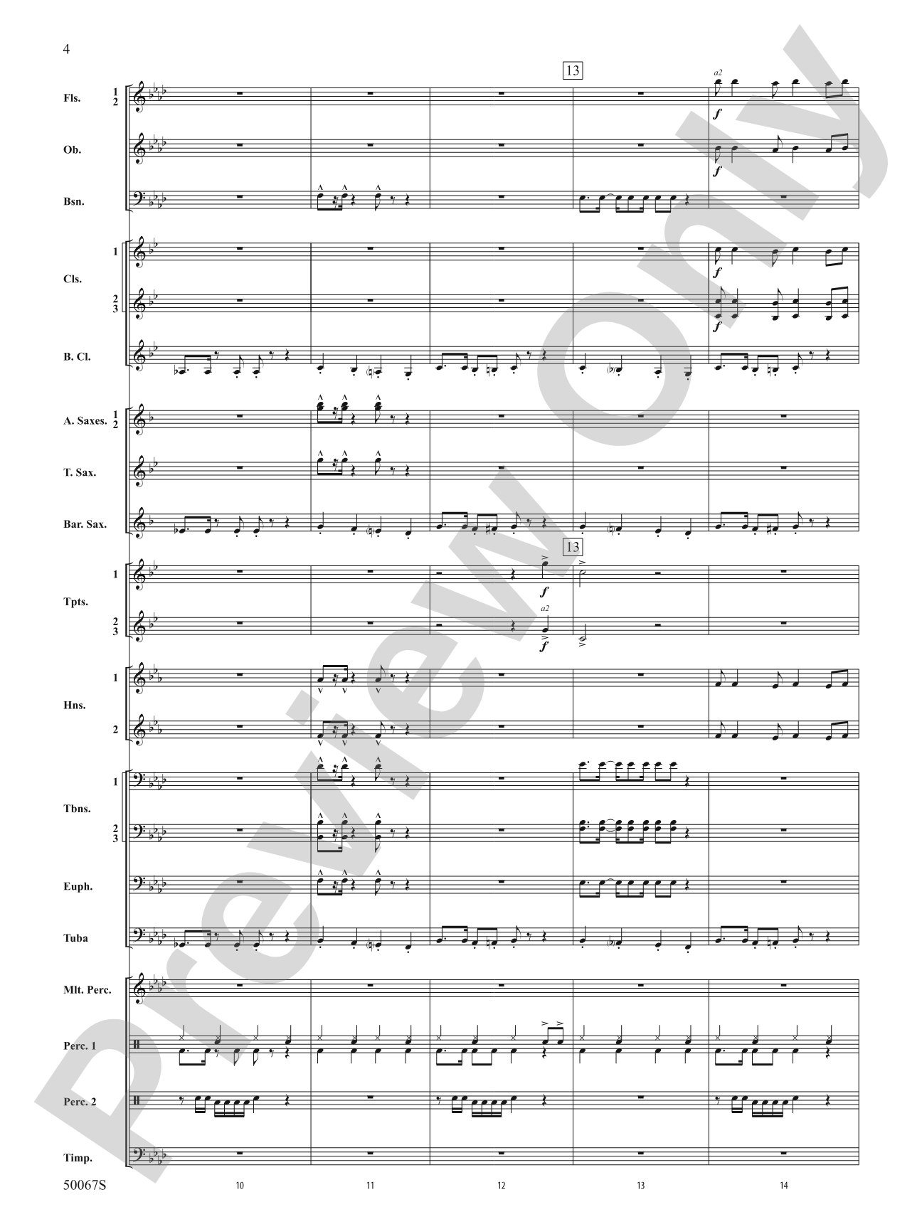 David Bowie: The Hits: Concert Band Conductor Score & Parts