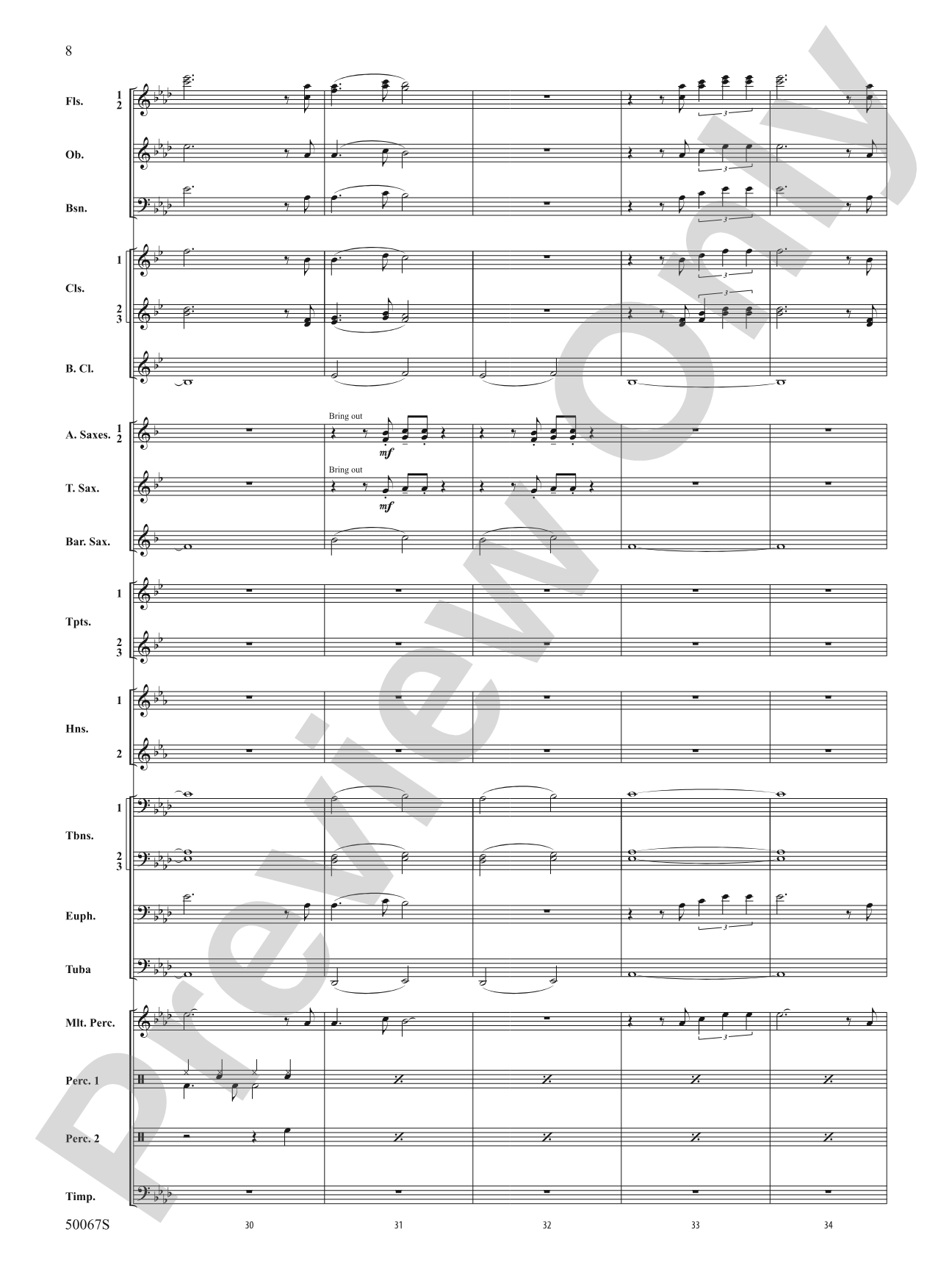 David Bowie: The Hits: Concert Band Conductor Score & Parts