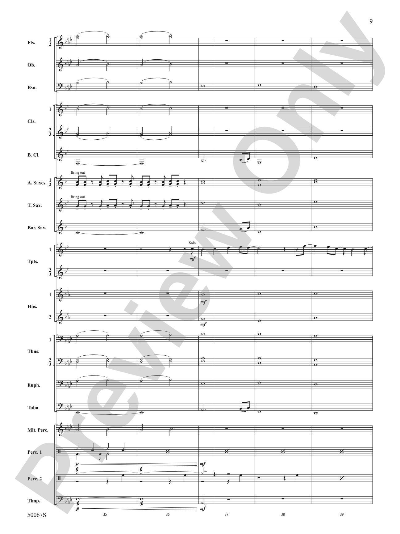 David Bowie: The Hits: Concert Band Conductor Score & Parts