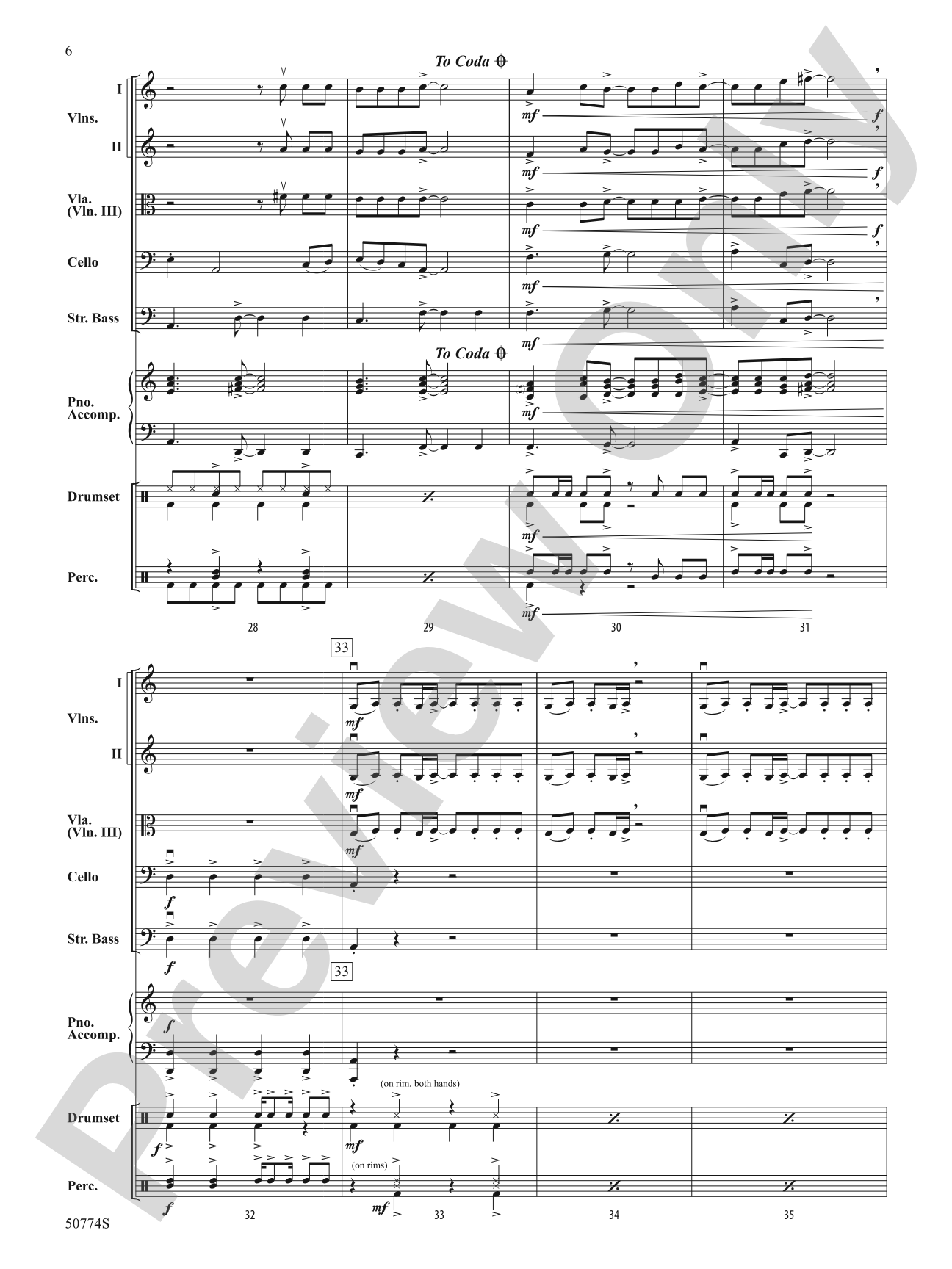Dance the Night: String Orchestra Conductor Score & Parts