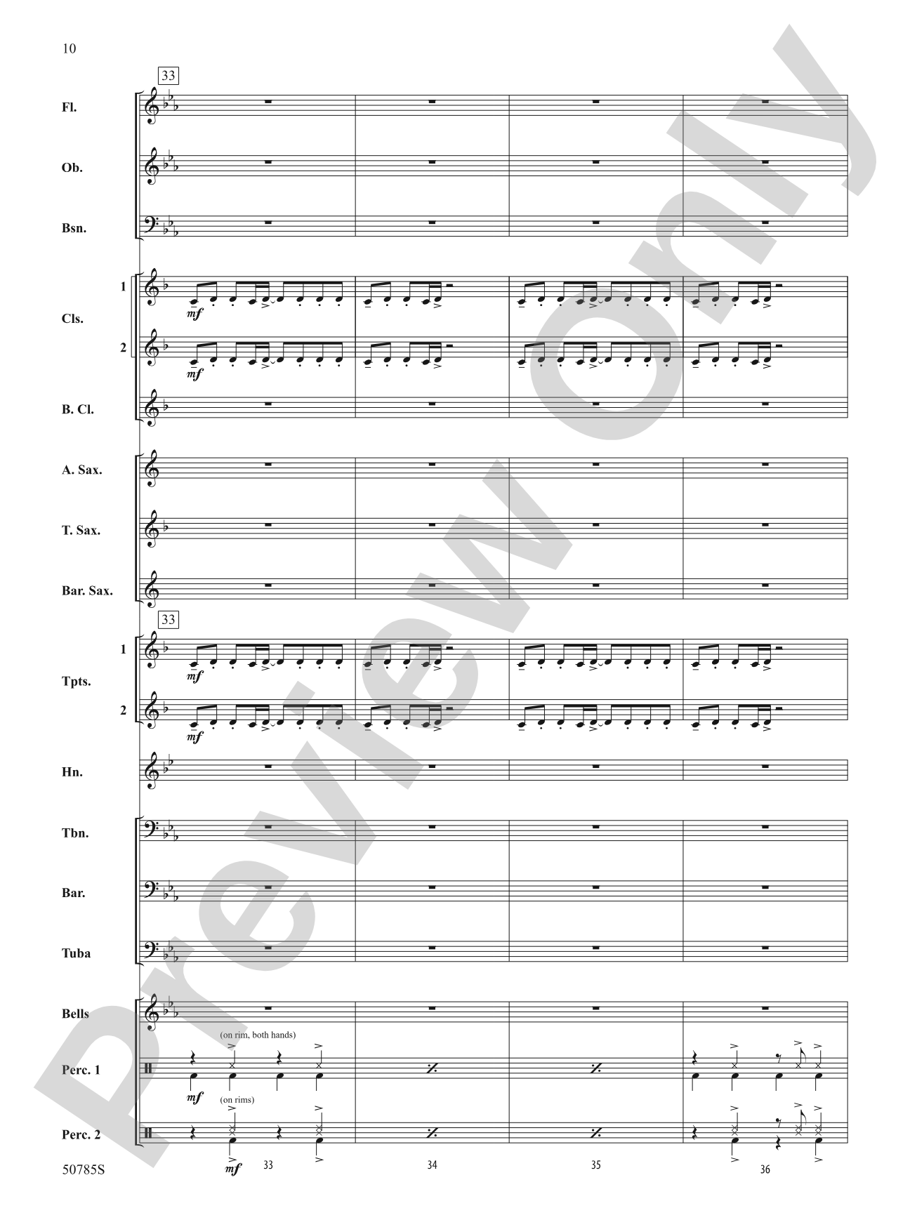 Dance the Night: Concert Band Conductor Score & Parts