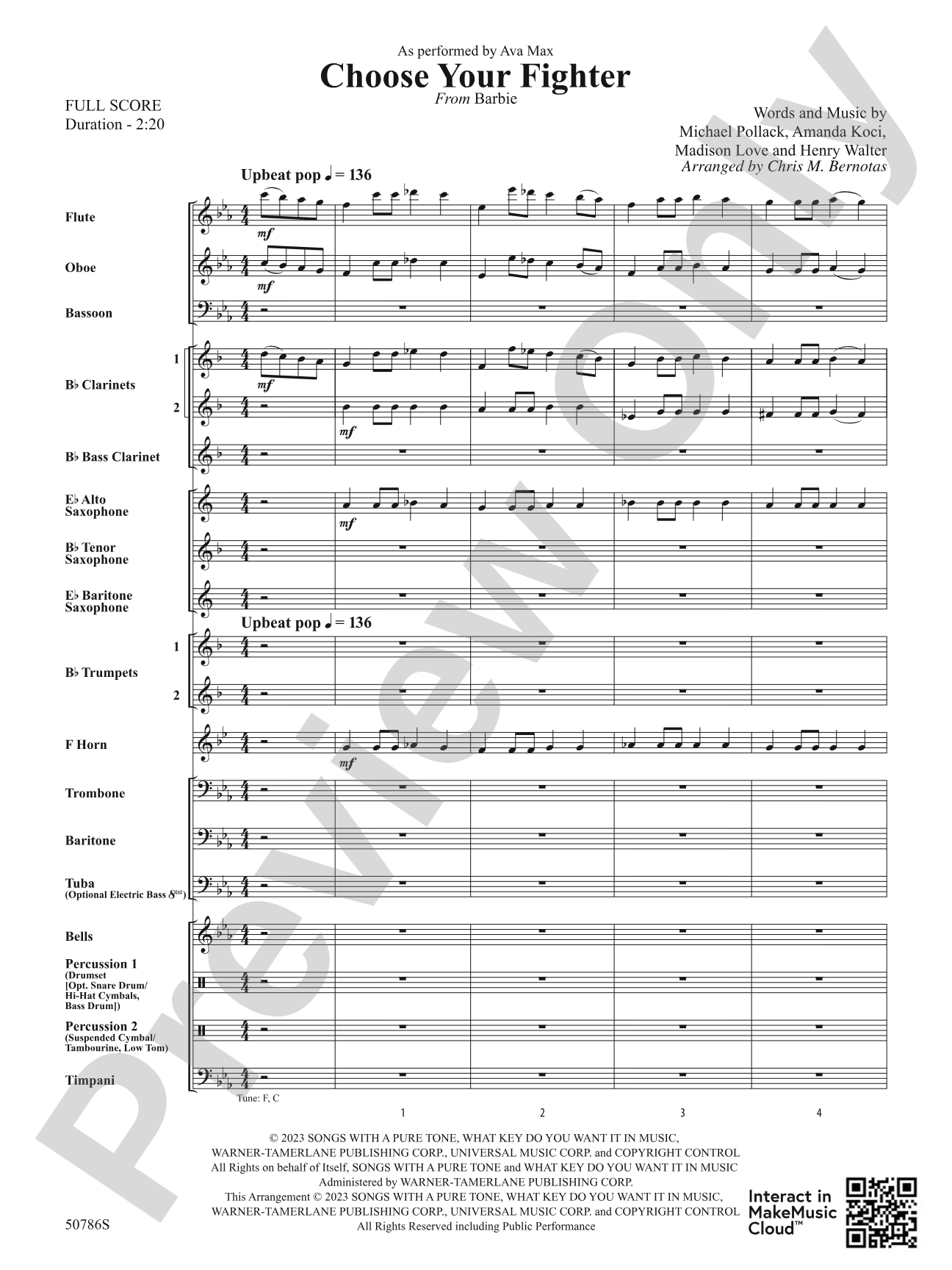 Choose Your Fighter: Concert Band Conductor Score & Parts
