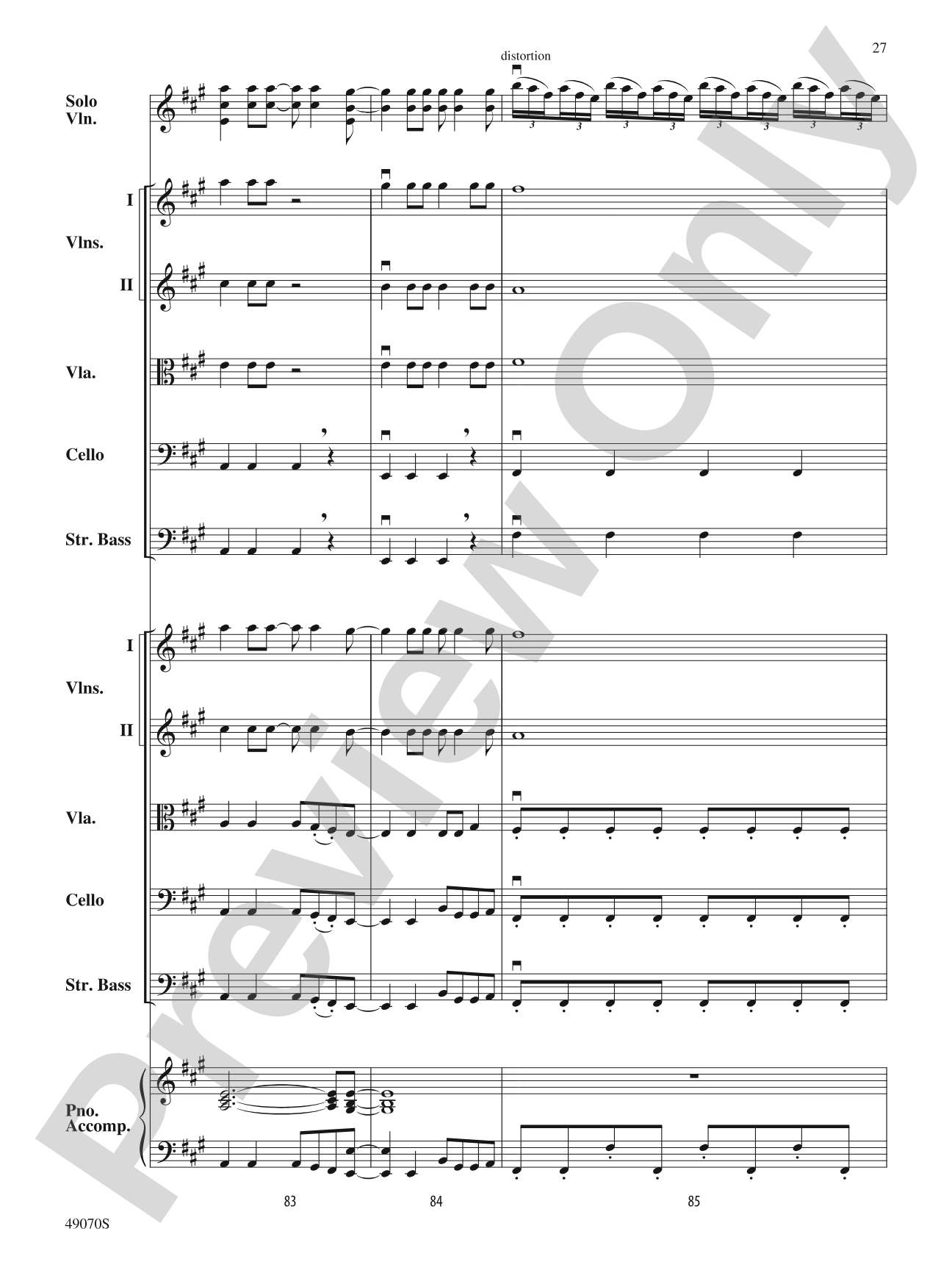 Crazy Train: String Orchestra Conductor Score & Parts