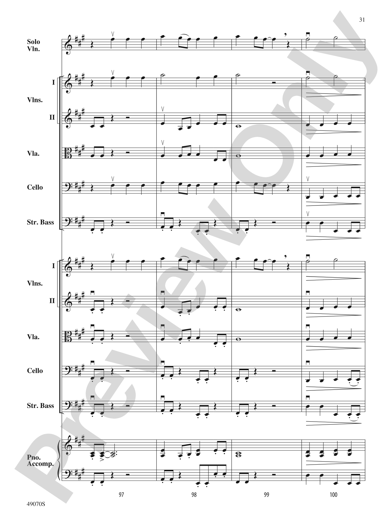 Crazy Train: String Orchestra Conductor Score & Parts
