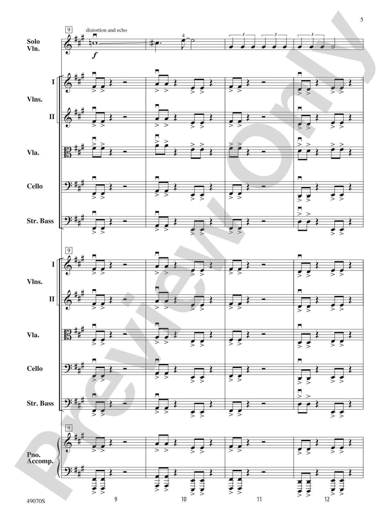 Crazy Train: String Orchestra Conductor Score & Parts
