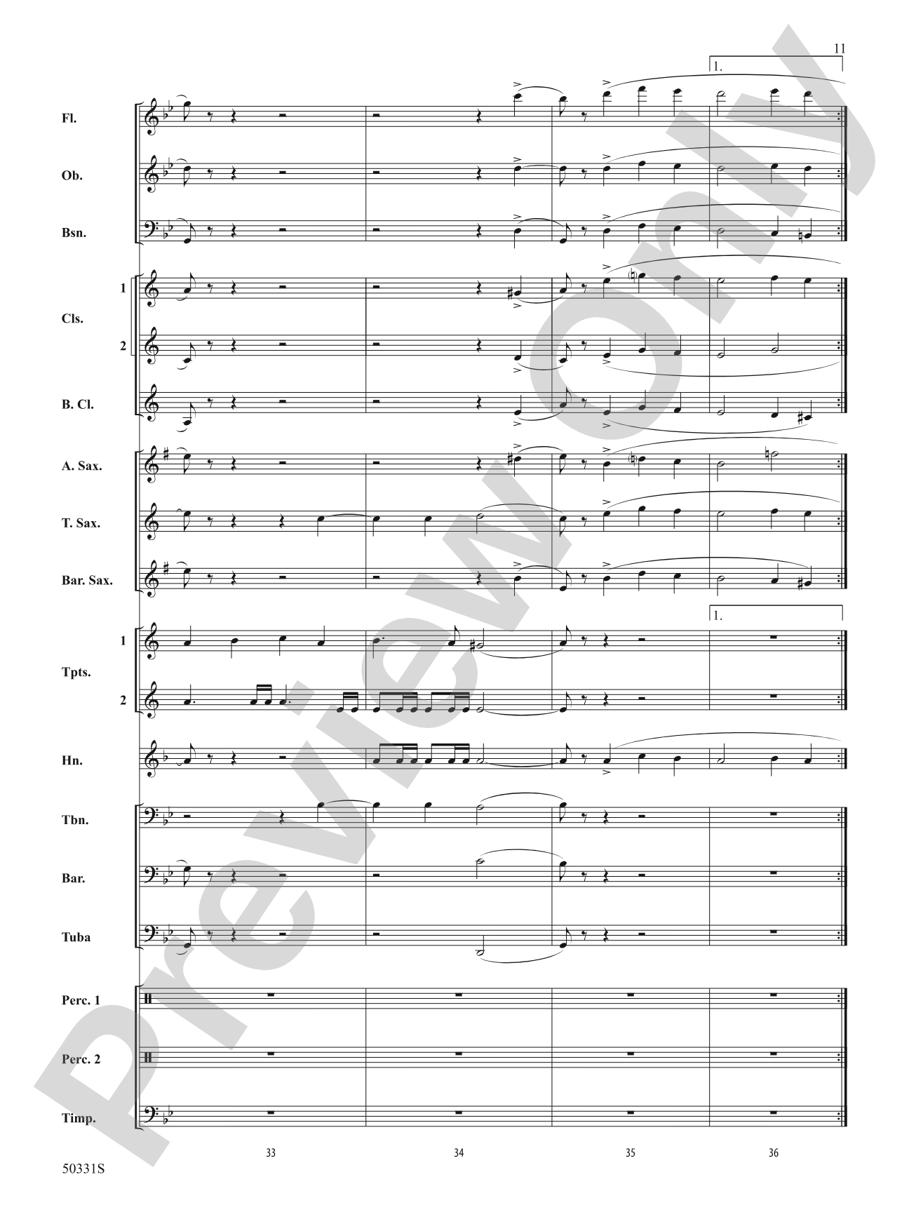March to Nowhere: Concert Band Conductor Score & Parts