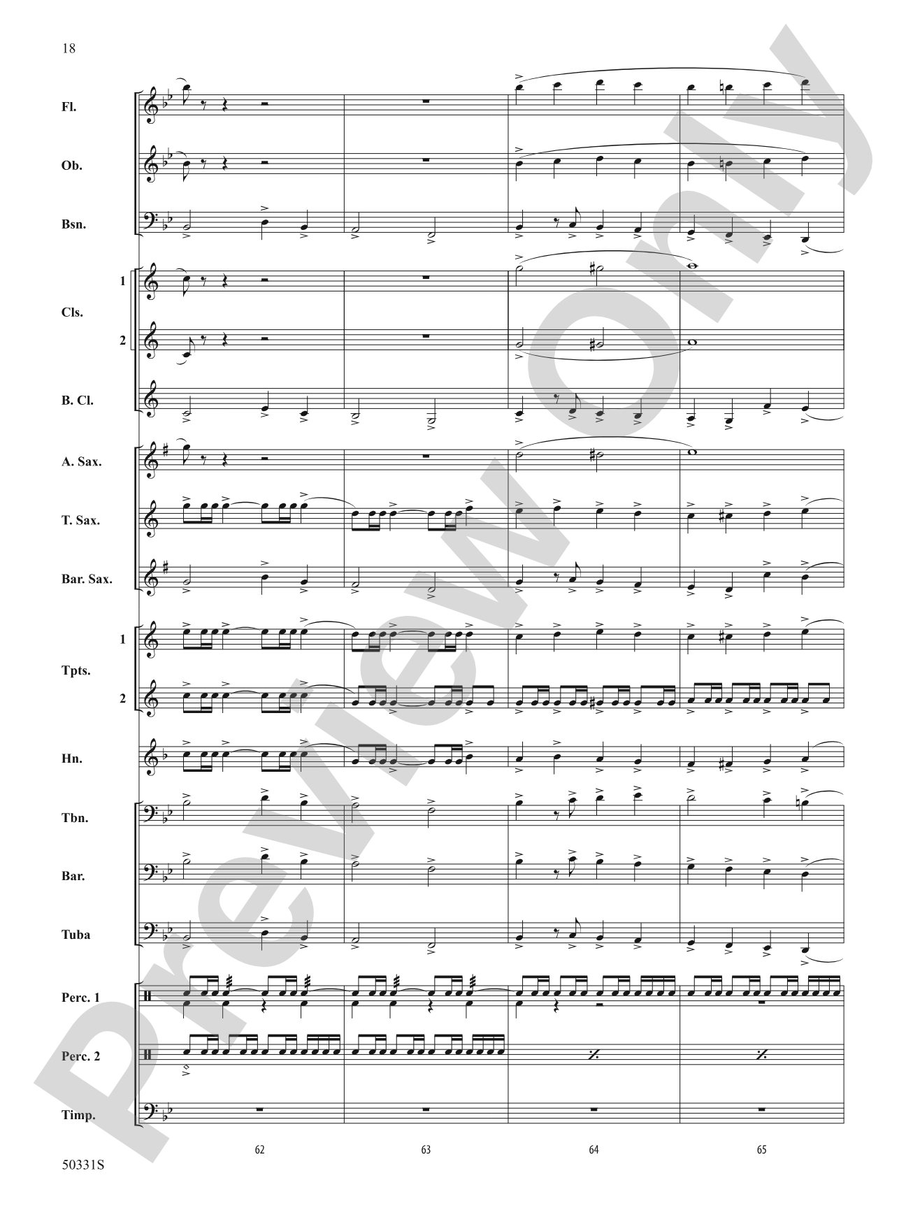 March to Nowhere: Concert Band Conductor Score & Parts