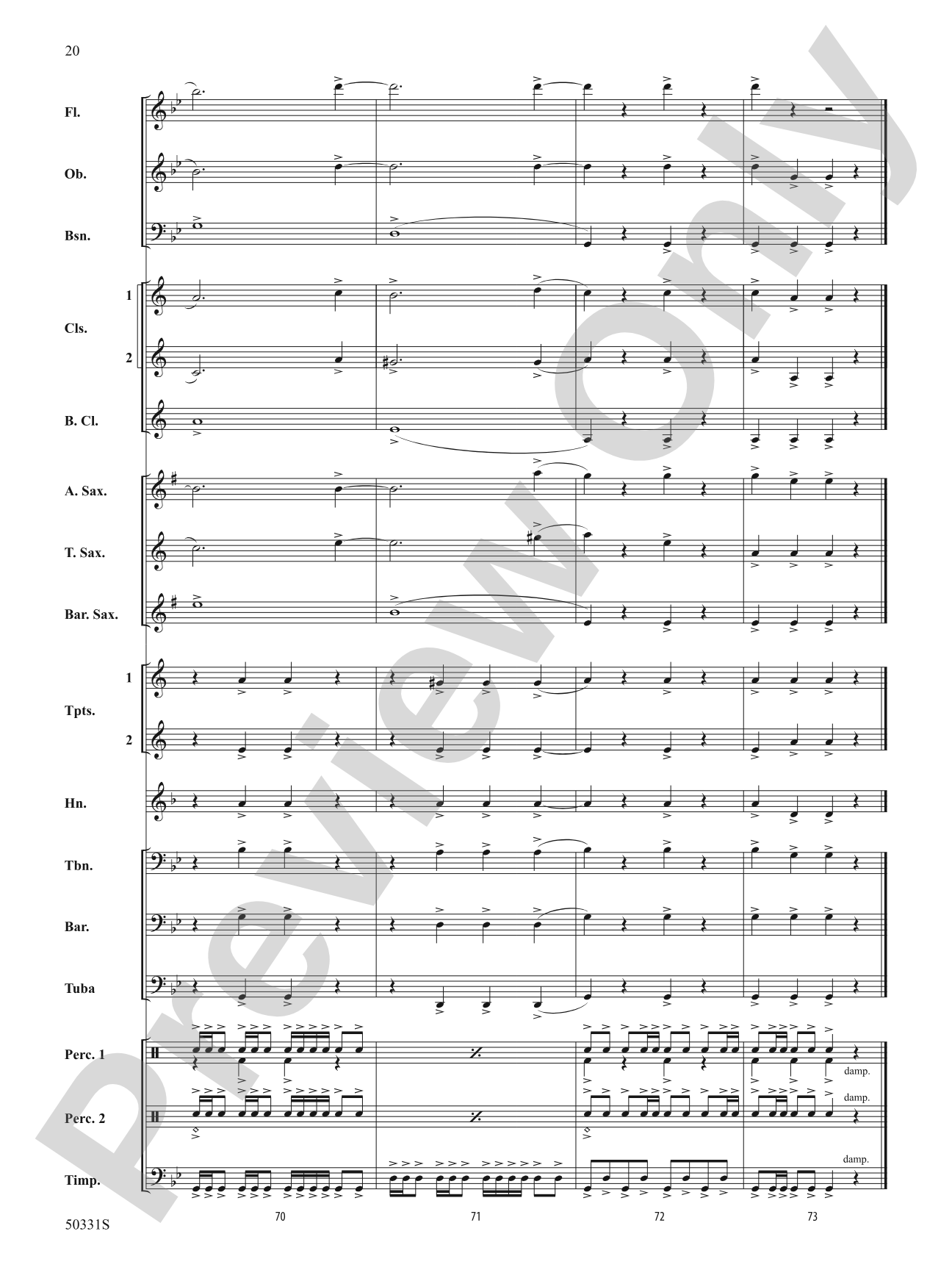 March to Nowhere: Concert Band Conductor Score & Parts