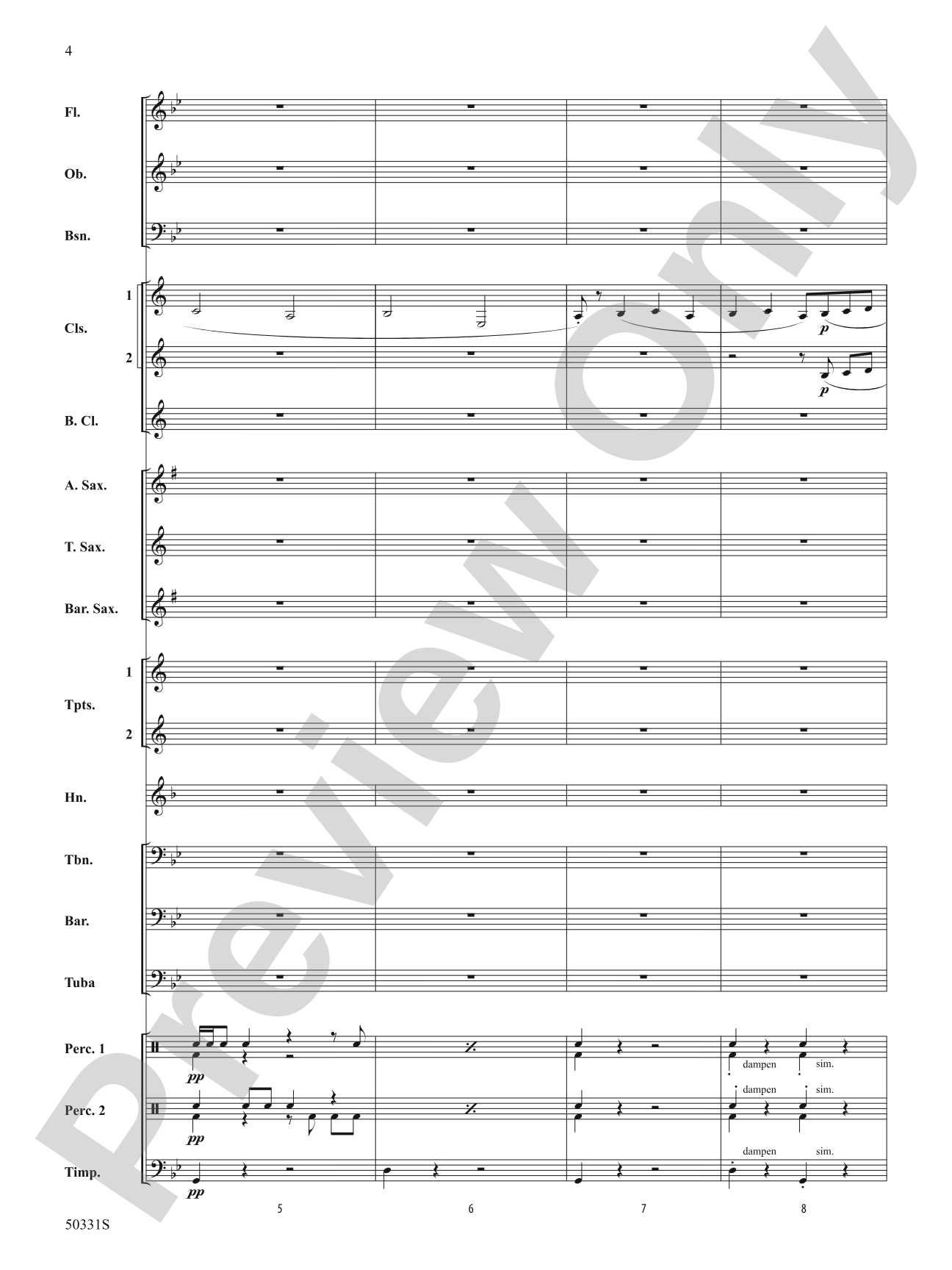 March to Nowhere: Concert Band Conductor Score & Parts