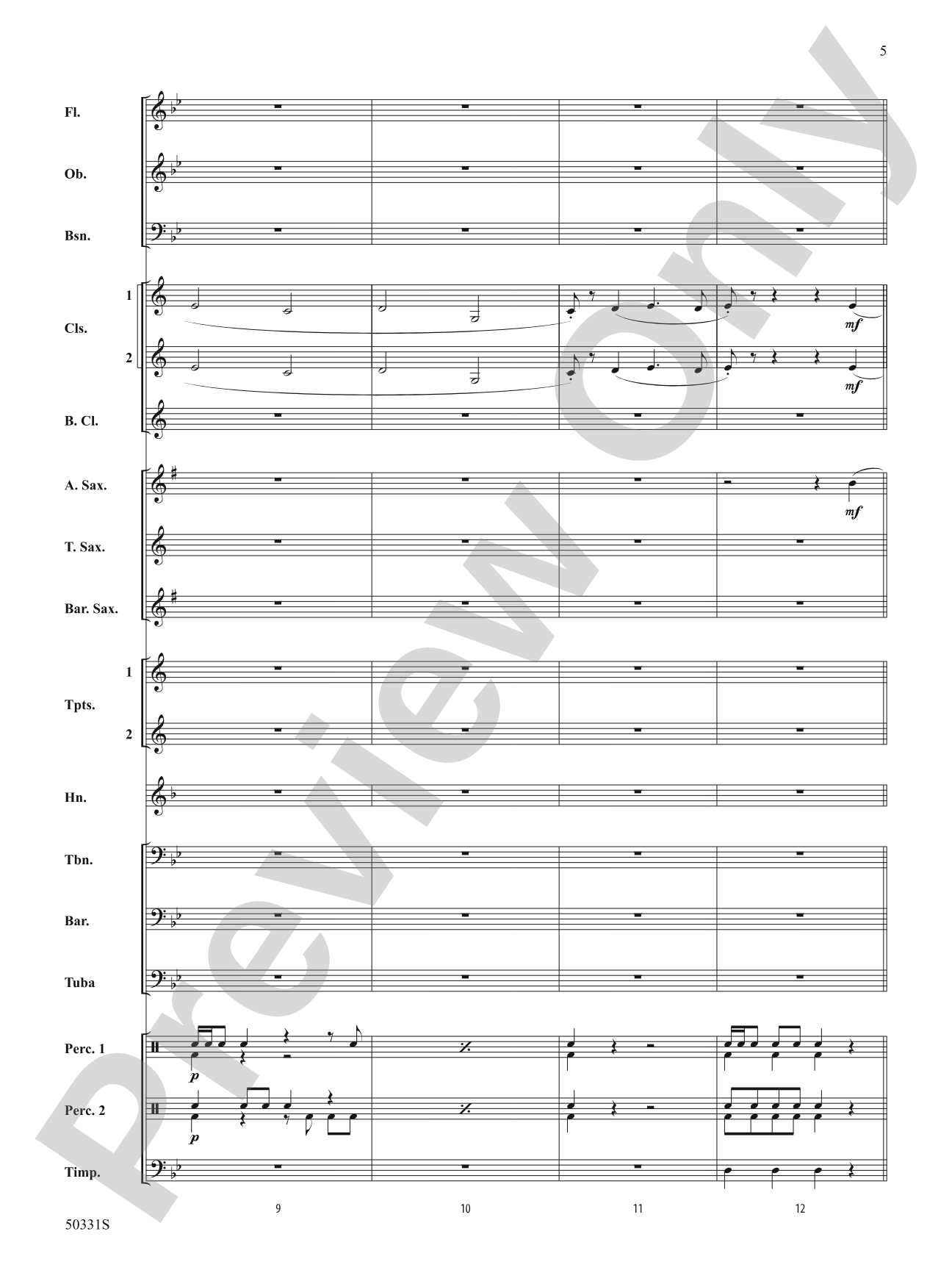 March to Nowhere: Concert Band Conductor Score & Parts
